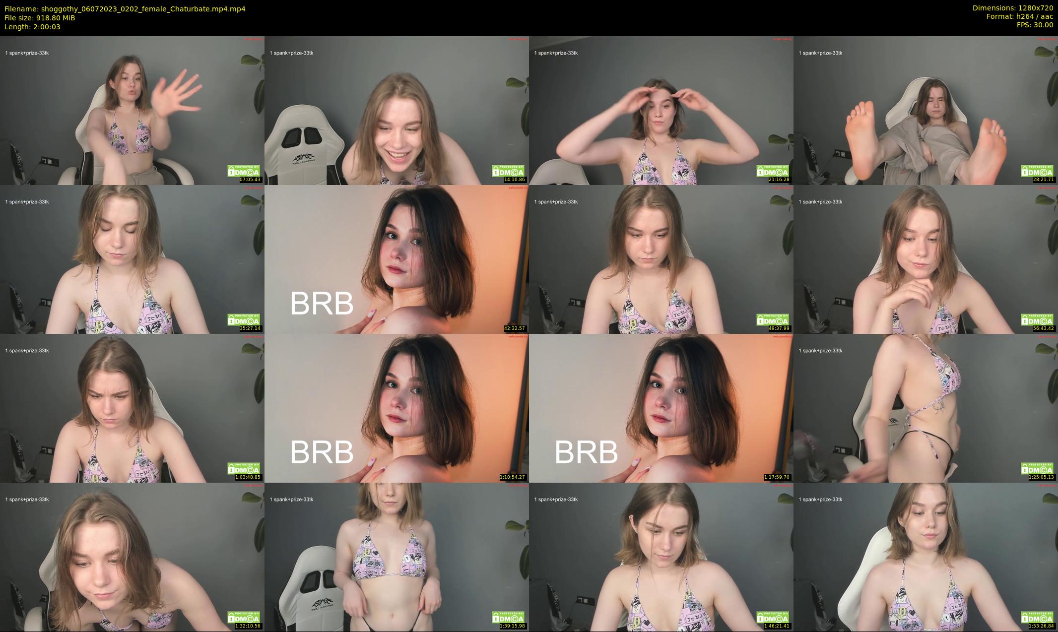 shoggothy — 121 minute Chaturbate female cam show recording, 720p, Jul 6, 2023