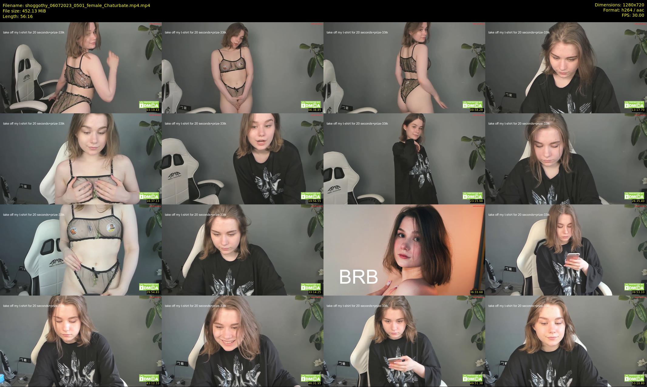 shoggothy — 57 minute Chaturbate female cam show recording, 720p, Jul 6, 2023