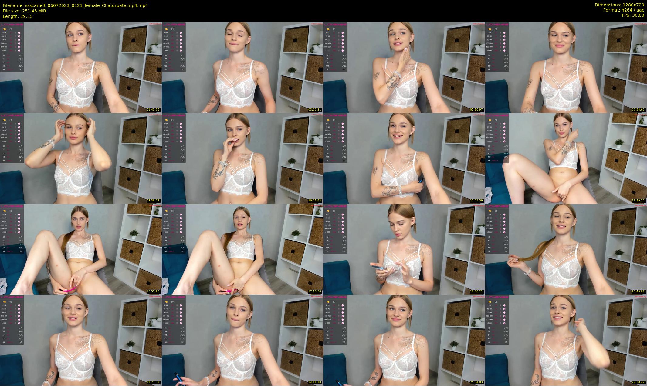ssscarlett — 30 minute Chaturbate female cam show recording, 720p, Jul 6, 2023