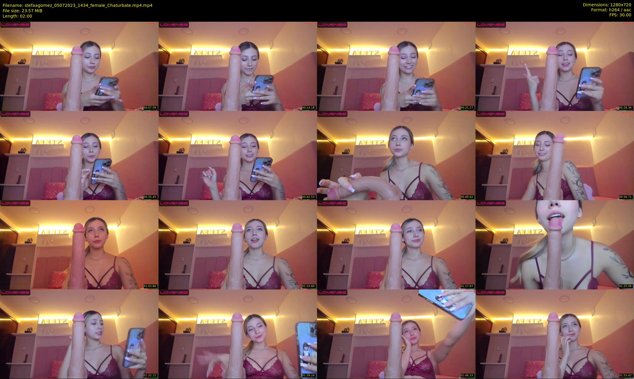 stefaagomez — 2 minute Chaturbate female cam show recording, 720p, Jul 5, 2023