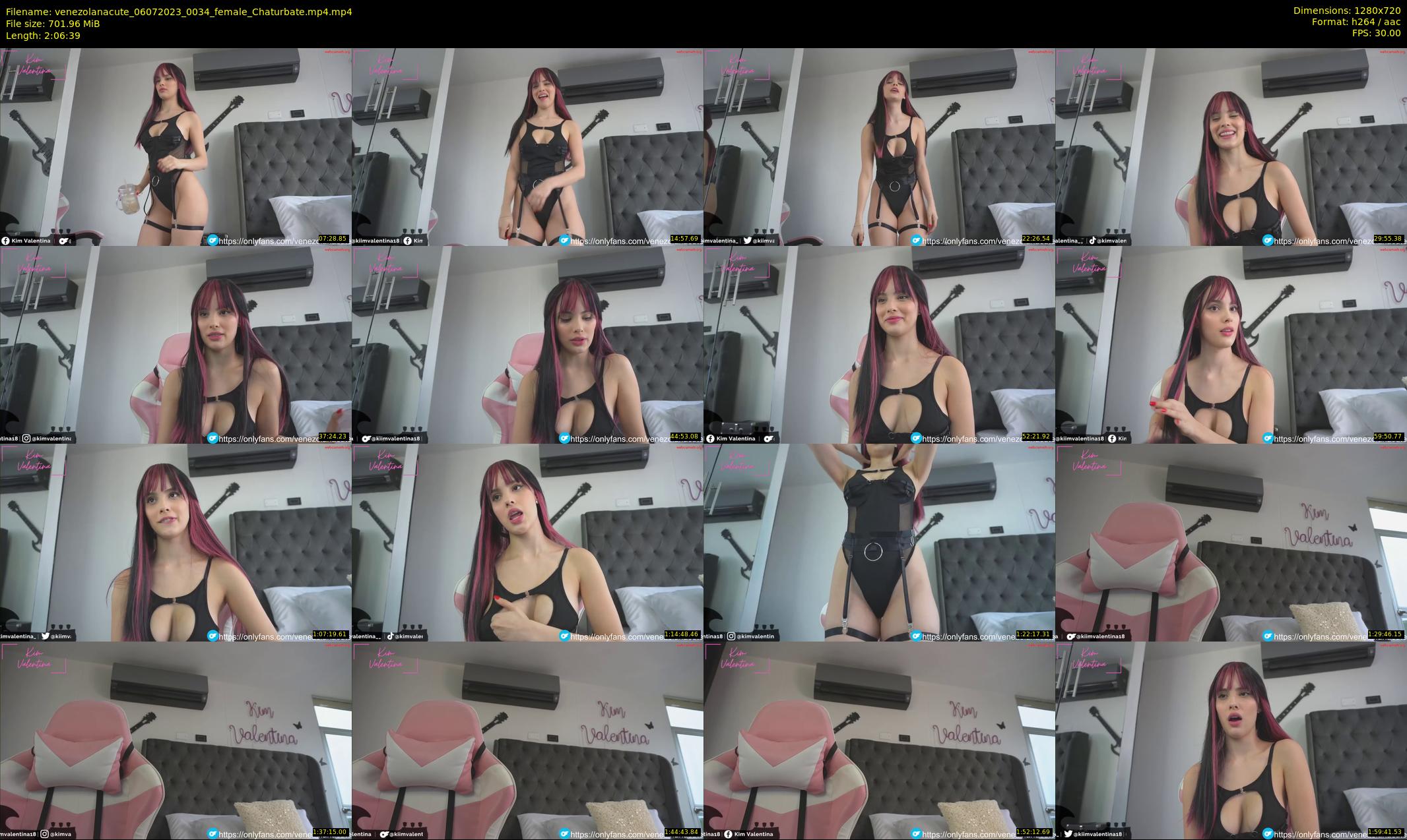 venezolanacute — 127 minute Chaturbate female cam show recording, 720p, Jul 6, 2023