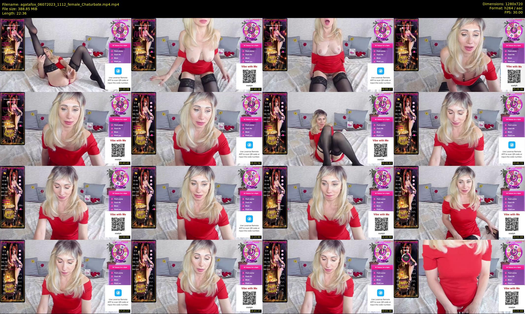 agatafox — 23 minute Chaturbate female cam show recording, 720p, Jul 6, 2023