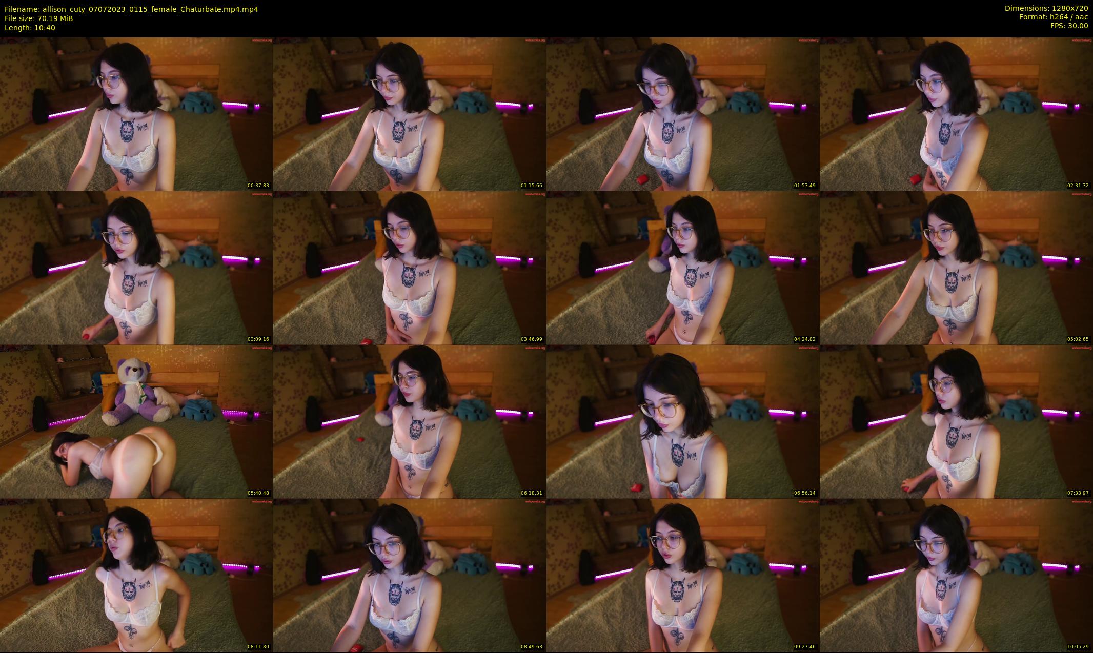 allison_cuty — 11 minute Chaturbate female cam show recording, 720p, Jul 7, 2023
