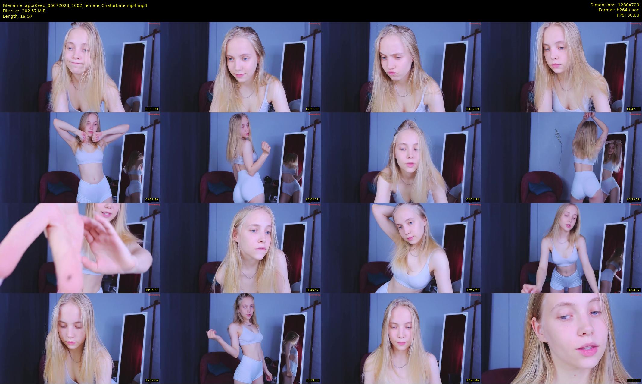 appr0ved — 20 minute Chaturbate female cam show recording, 720p, Jul 6, 2023