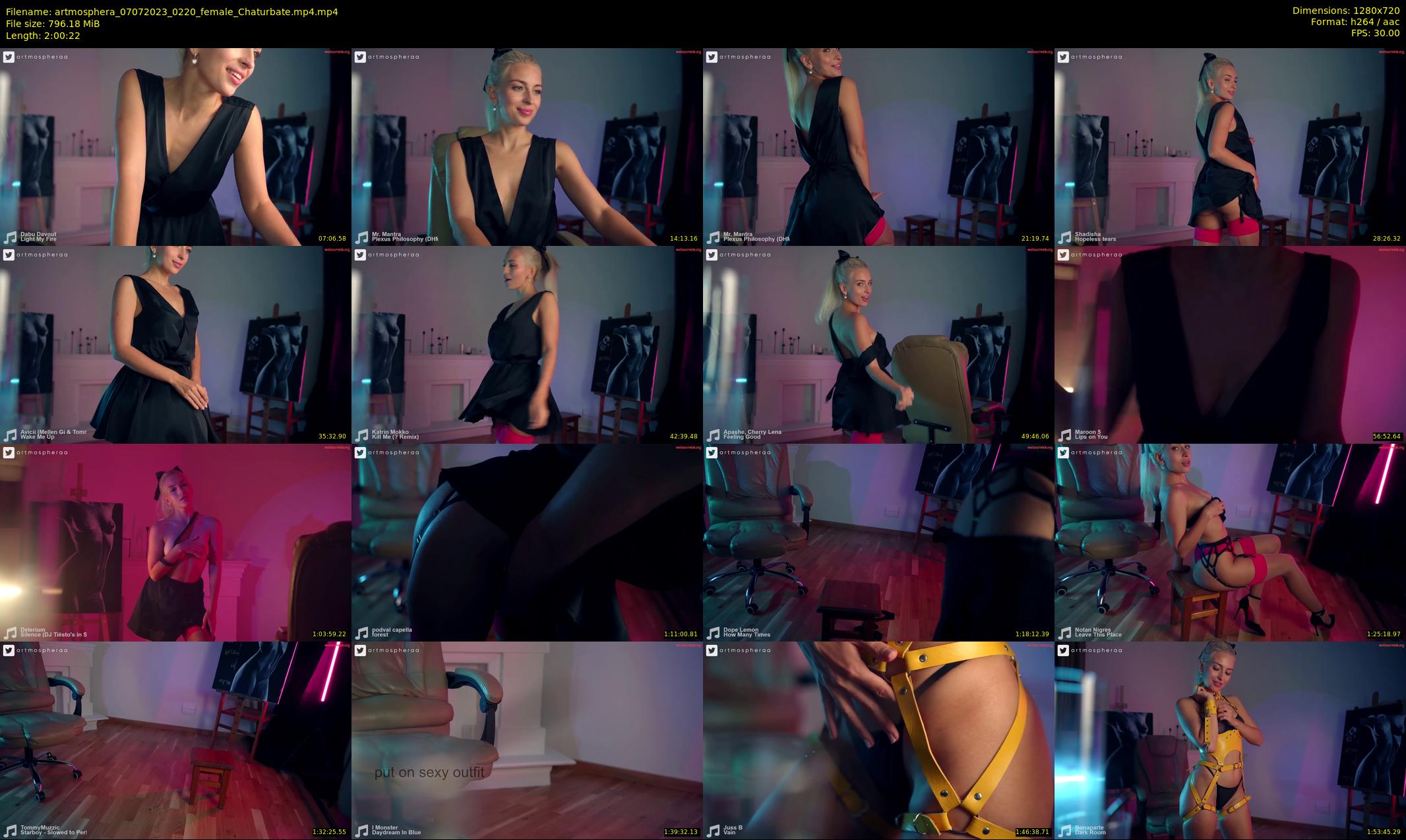 artmosphera — 121 minute Chaturbate female cam show recording, 720p, Jul 7, 2023