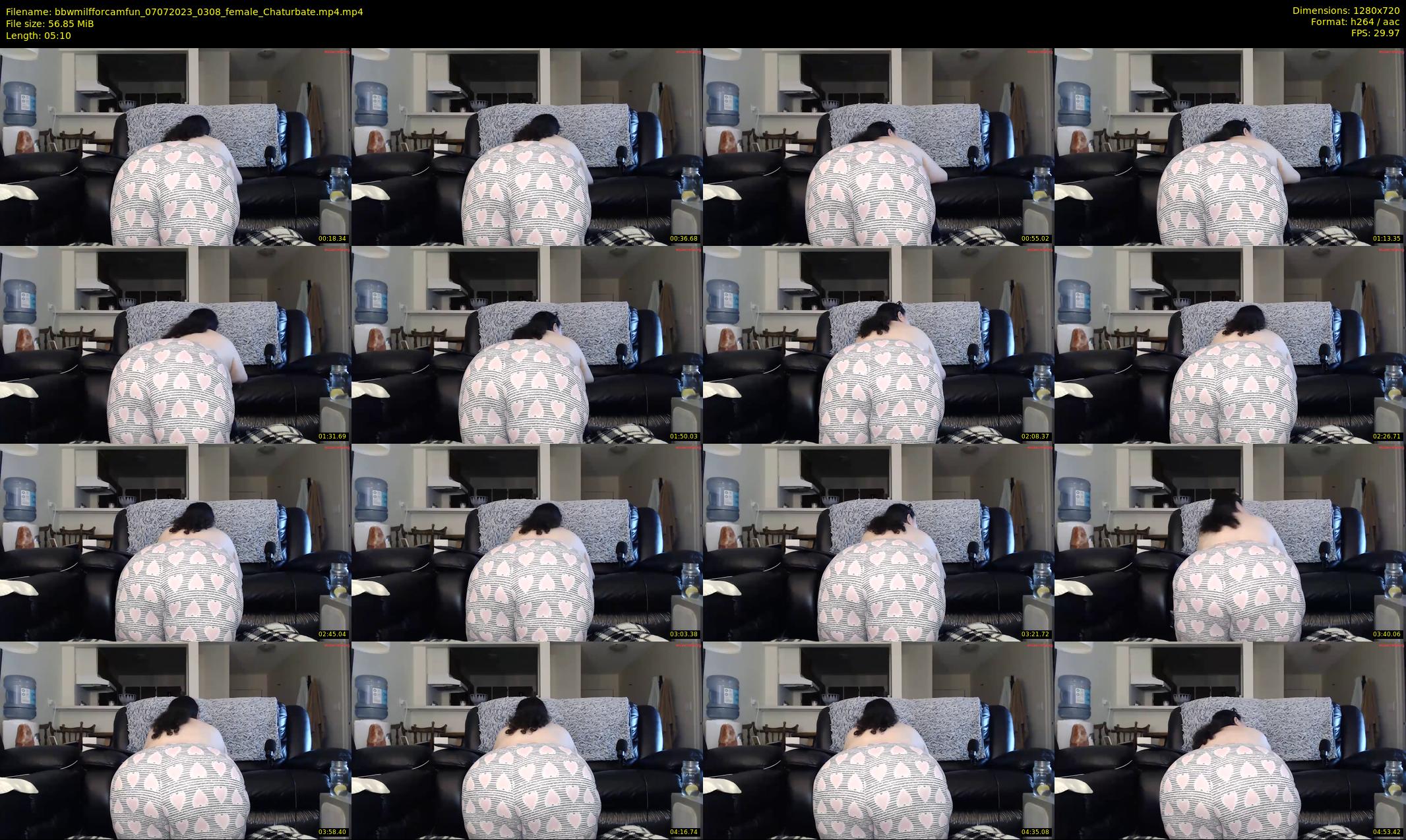 bbwmilfforcamfun — 6 minute Chaturbate female cam show recording, 720p, Jul 7, 2023
