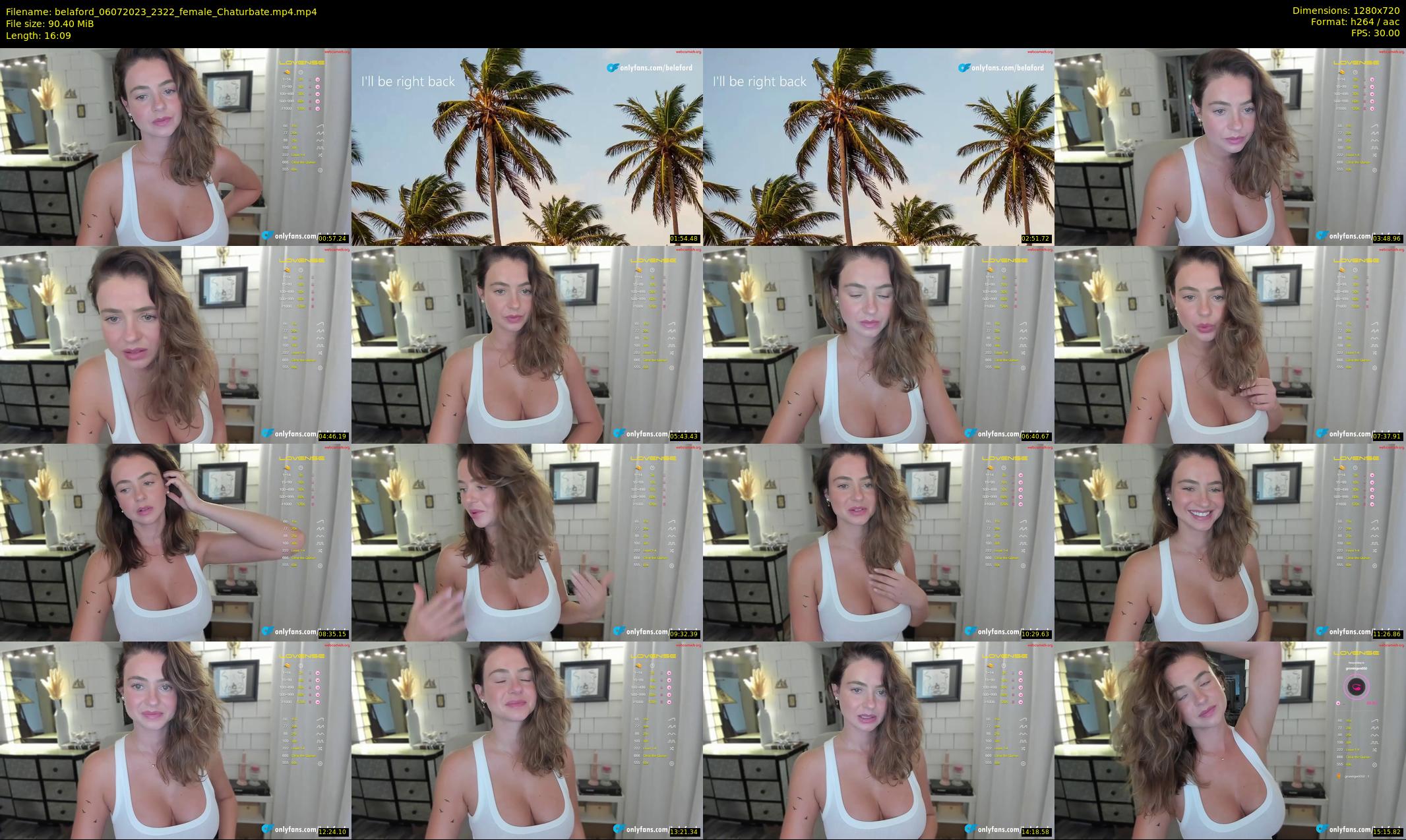 belaford — 17 minute Chaturbate female cam show recording, 720p, Jul 6, 2023