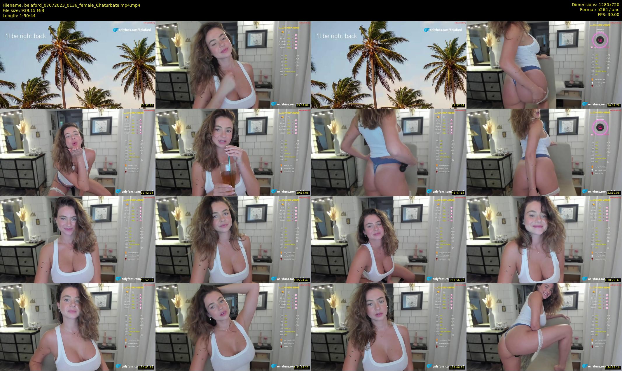 belaford — 111 minute Chaturbate female cam show recording, 720p, Jul 7, 2023