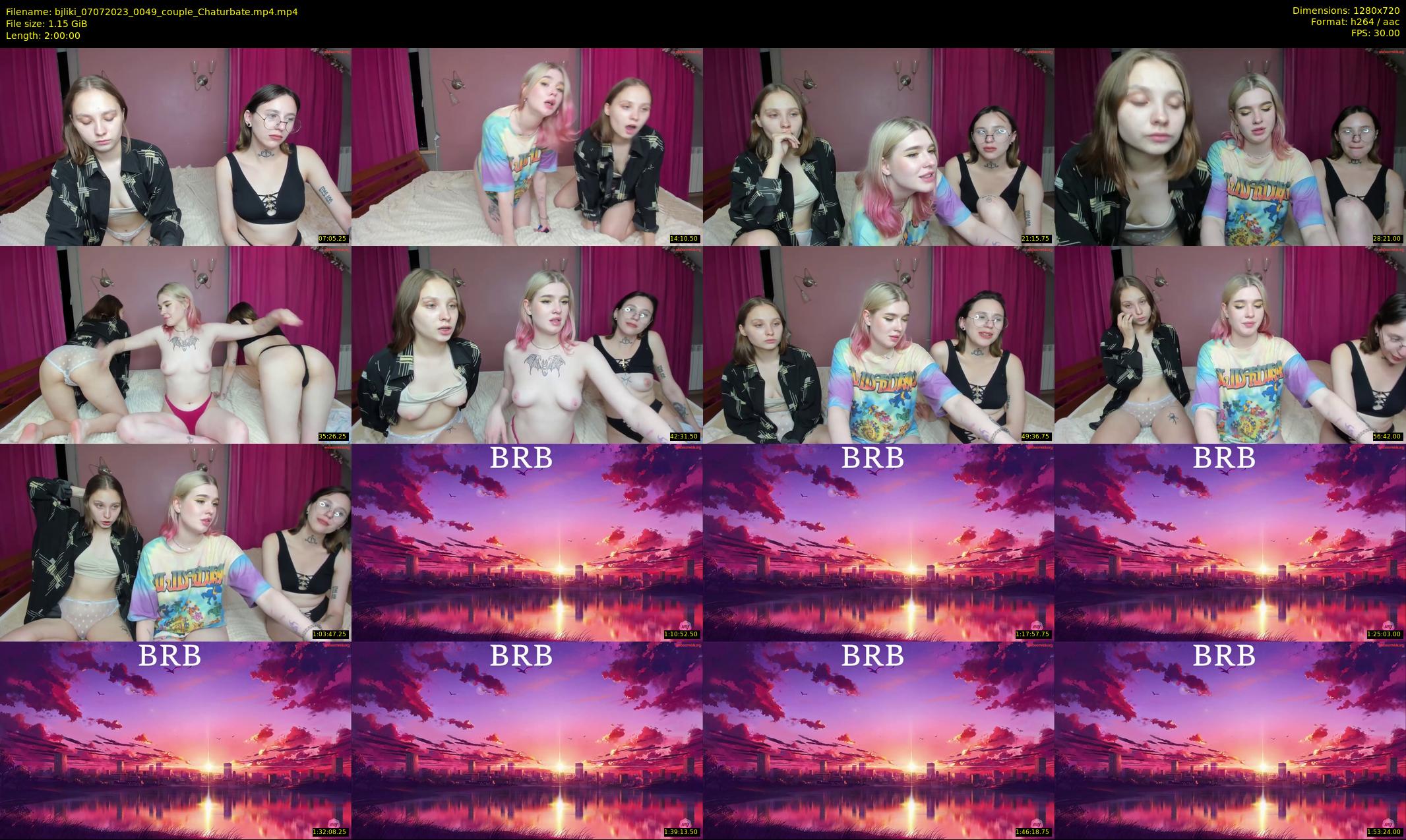bjliki — 120 minute Chaturbate couple cam show recording, 720p, Jul 7, 2023