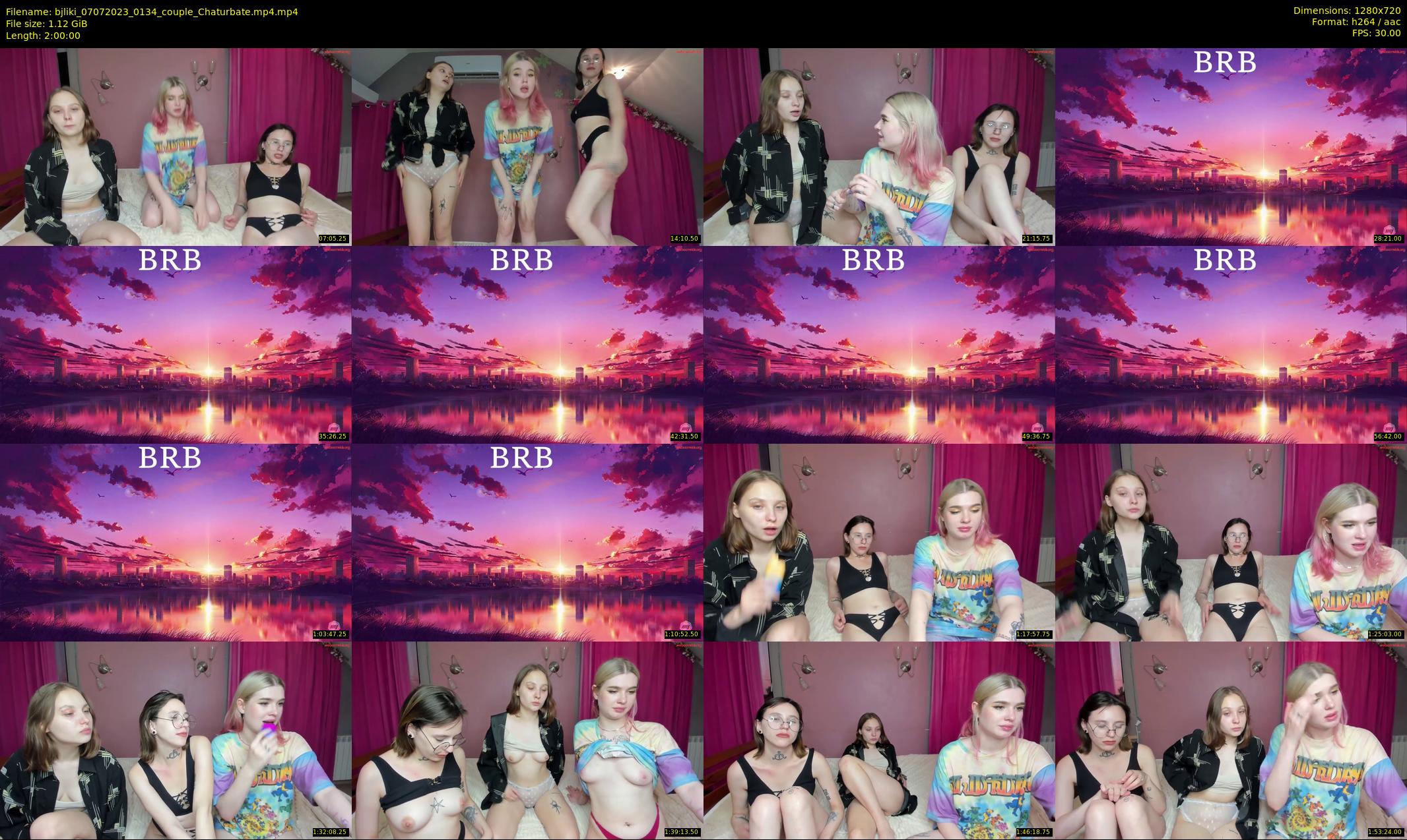 bjliki — 120 minute Chaturbate couple cam show recording, 720p, Jul 7, 2023