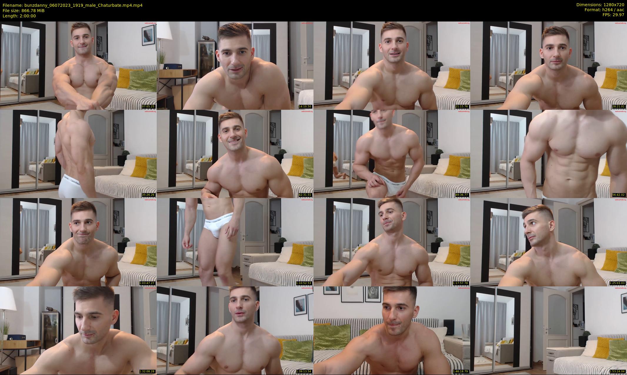 bunzdanny — 120 minute Chaturbate male cam show recording, 720p, Jul 6, 2023
