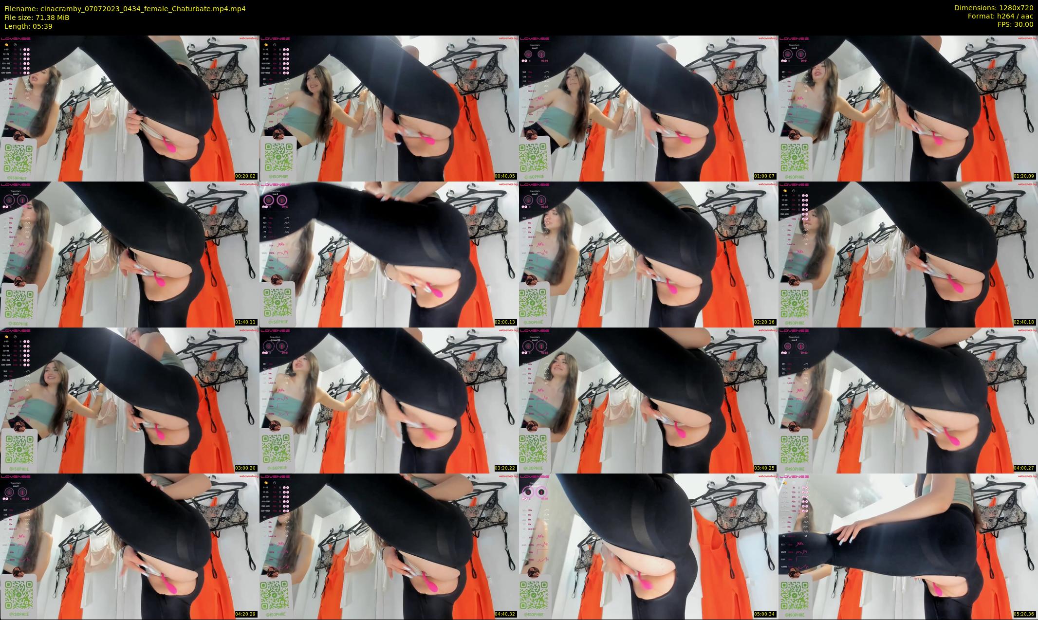 cinacramby — 6 minute Chaturbate female cam show recording, 720p, Jul 7, 2023