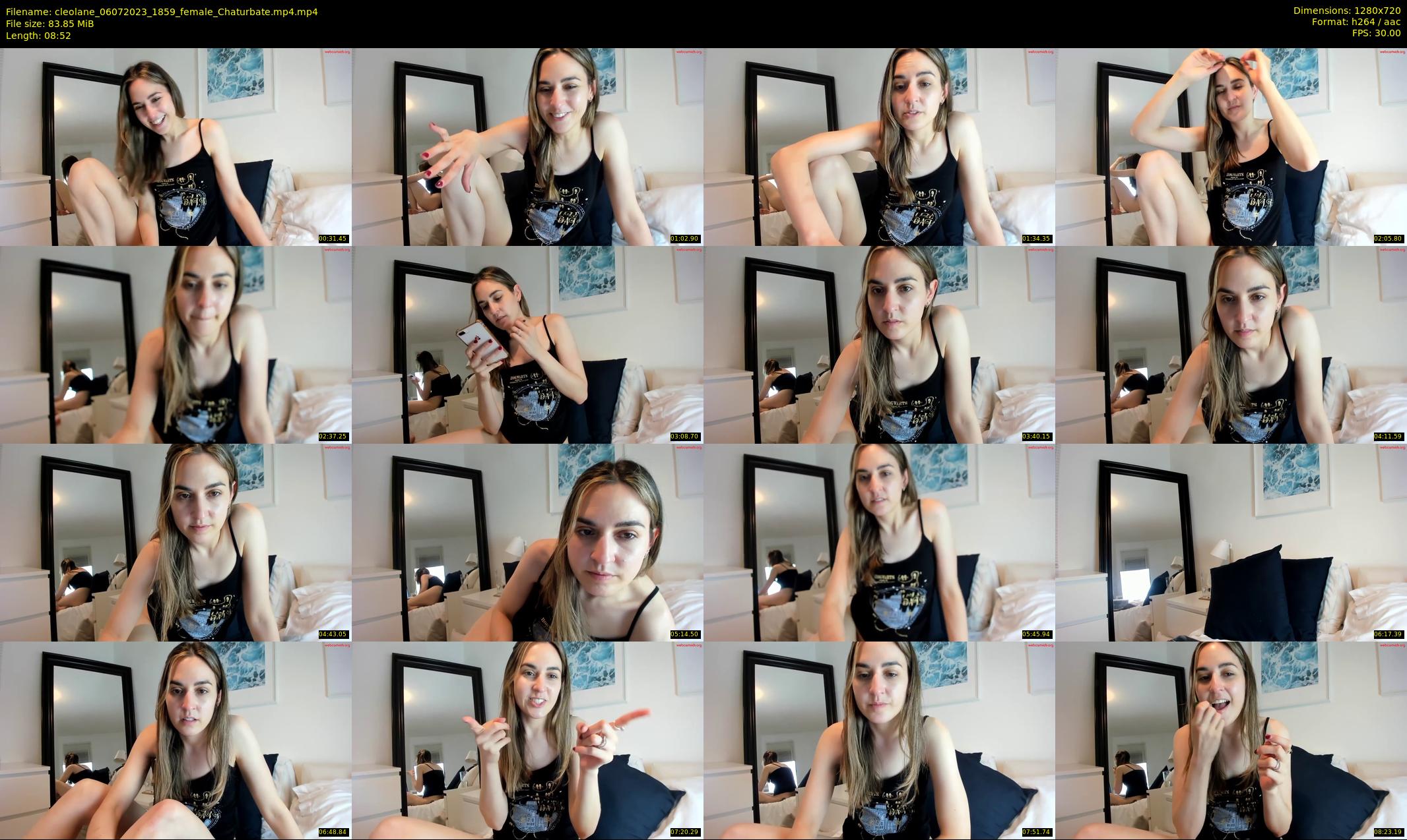 cleolane — 9 minute Chaturbate female cam show recording, 720p, Jul 6, 2023