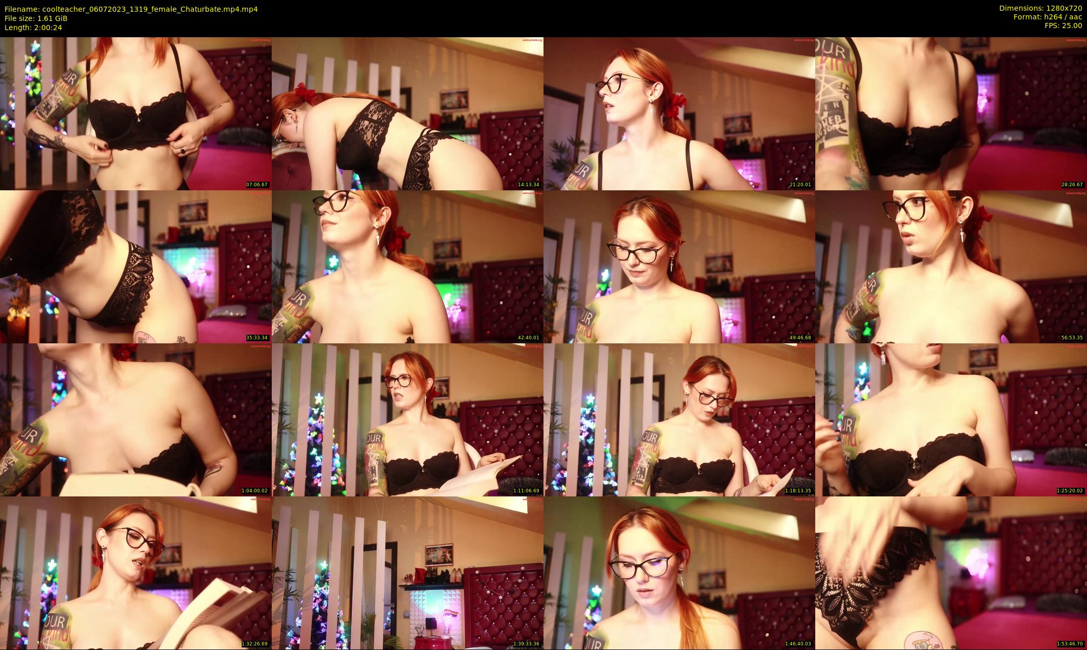 coolteacher — 121 minute Chaturbate female cam show recording, 720p, Jul 6, 2023