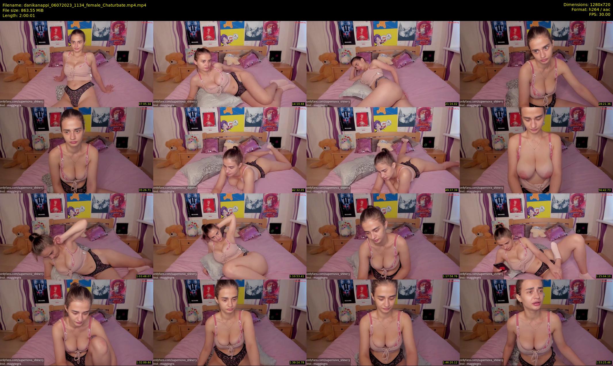 danikanappi — 121 minute Chaturbate female cam show recording, 720p, Jul 6, 2023