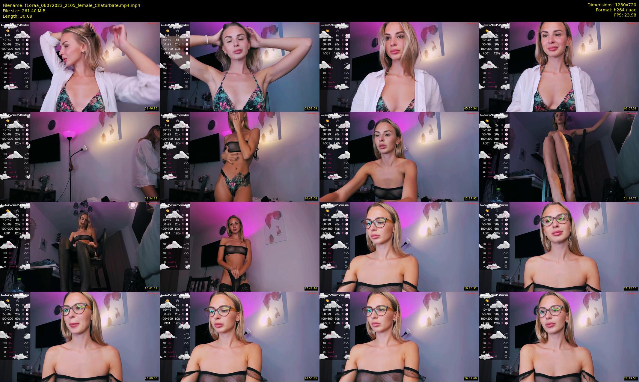f1oraa — 31 minute Chaturbate female cam show recording, 720p, Jul 6, 2023