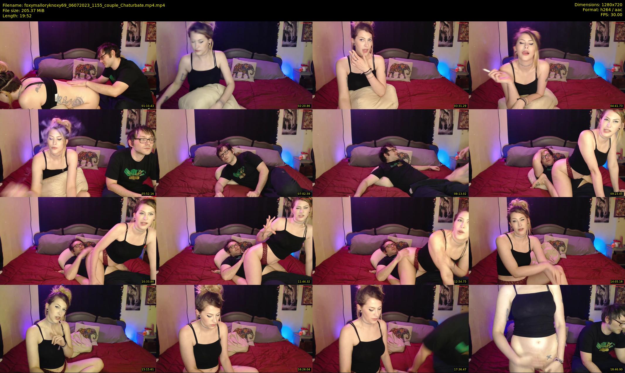 foxymalloryknoxy69 — 20 minute Chaturbate couple cam show recording, 720p, Jul 6, 2023