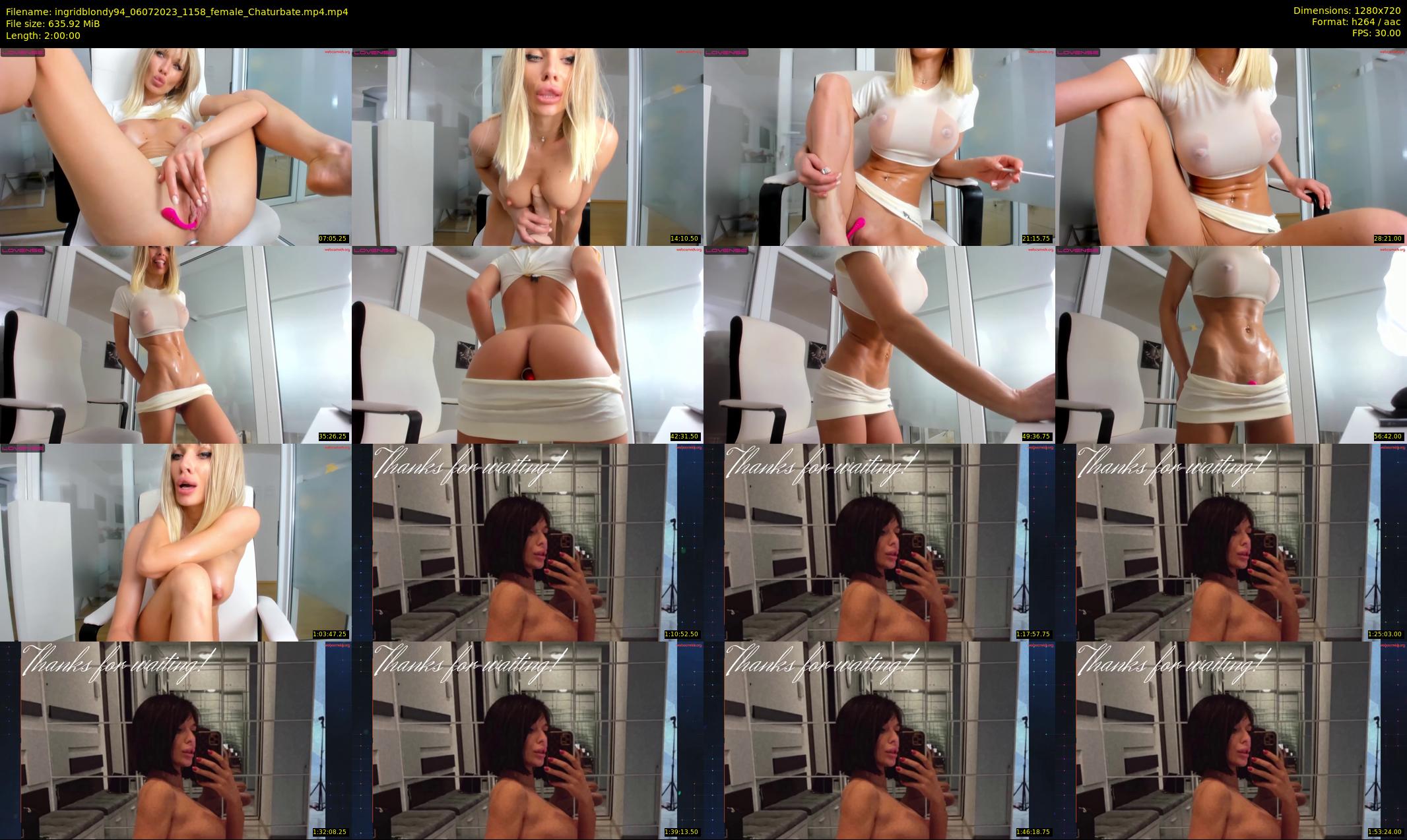 ingridblondy94 — 120 minute Chaturbate female cam show recording, 720p, Jul 6, 2023