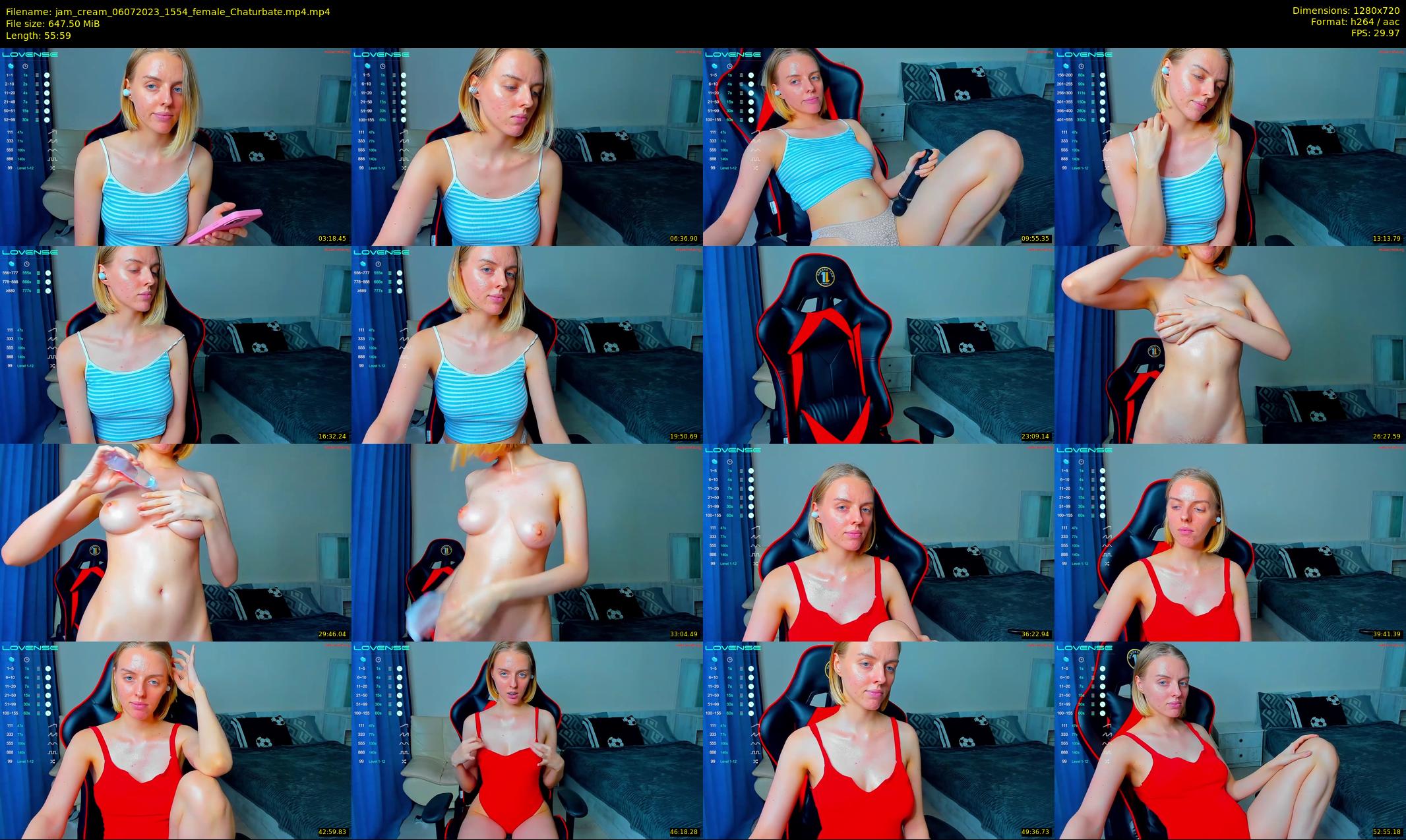 jam_cream — 56 minute Chaturbate female cam show recording, 720p, Jul 6, 2023