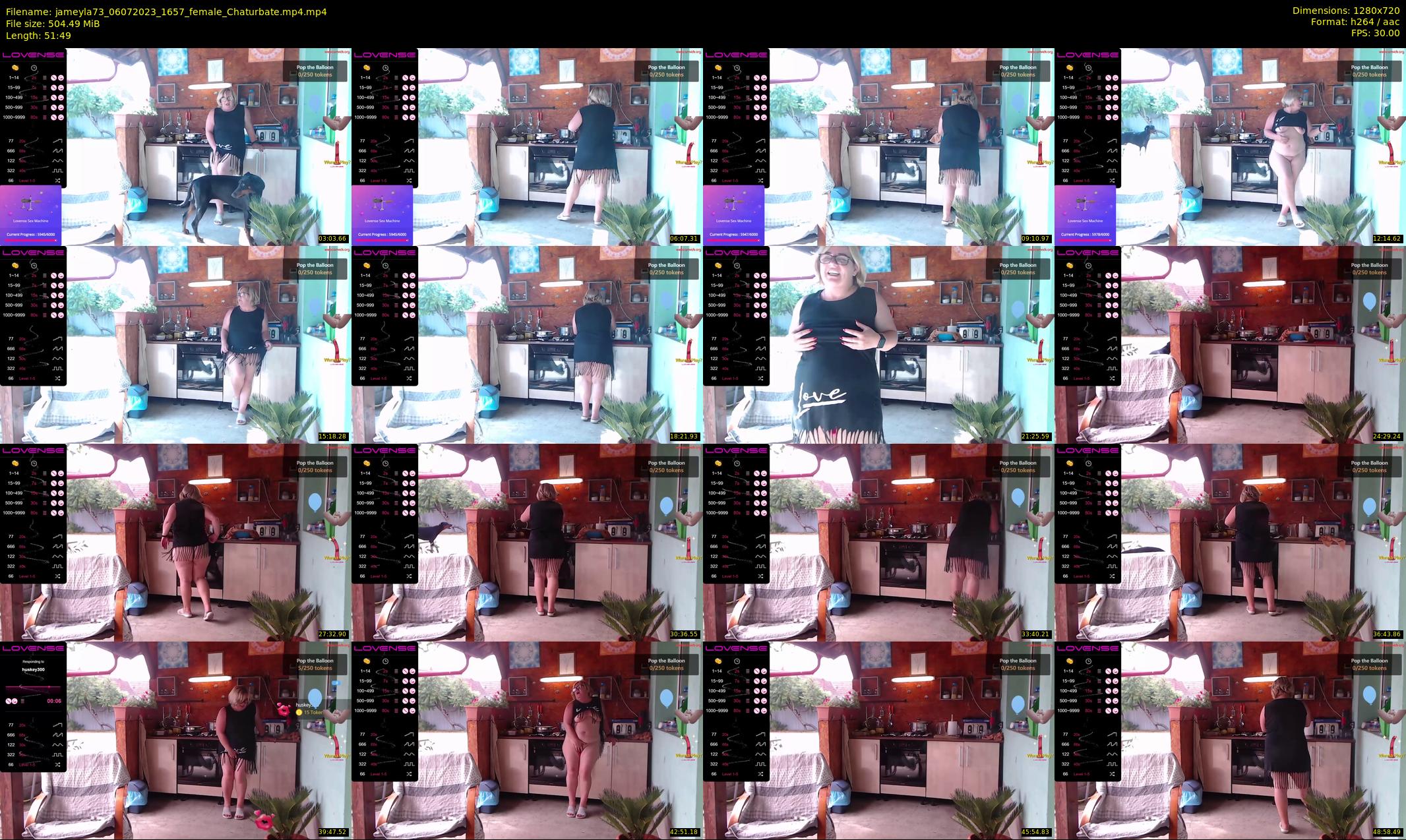 jameyla73 — 52 minute Chaturbate female cam show recording, 720p, Jul 6, 2023