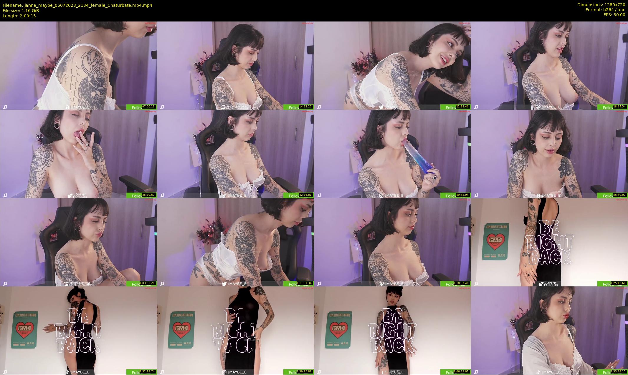 janne_maybe — 121 minute Chaturbate female cam show recording, 720p, Jul 6, 2023