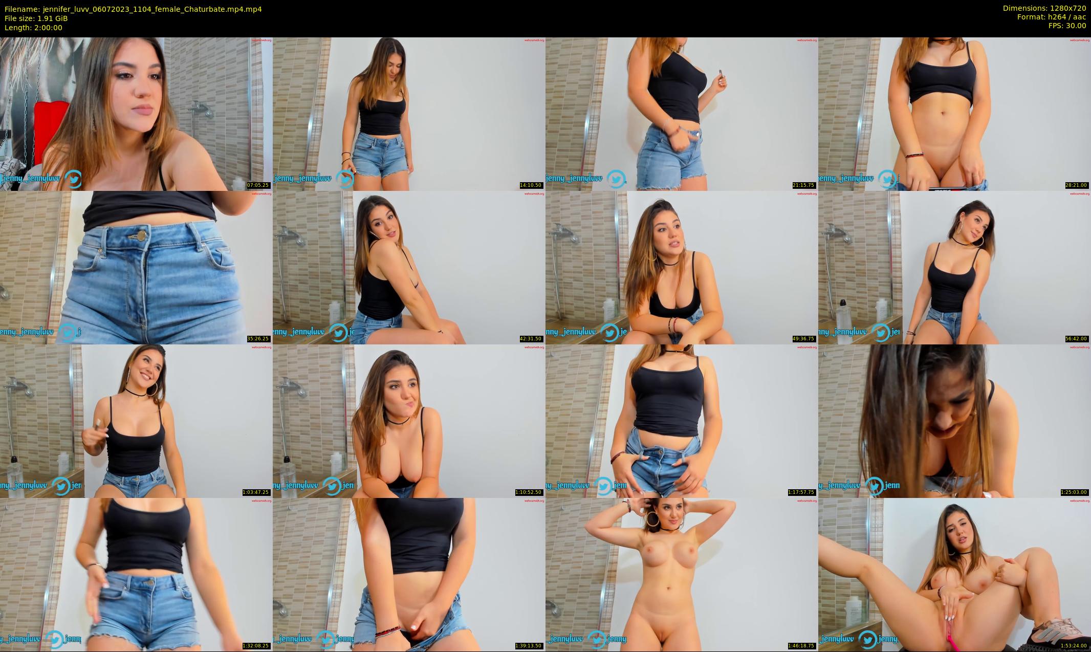 jennifer_luvv — 120 minute Chaturbate female cam show recording, 720p, Jul 6, 2023