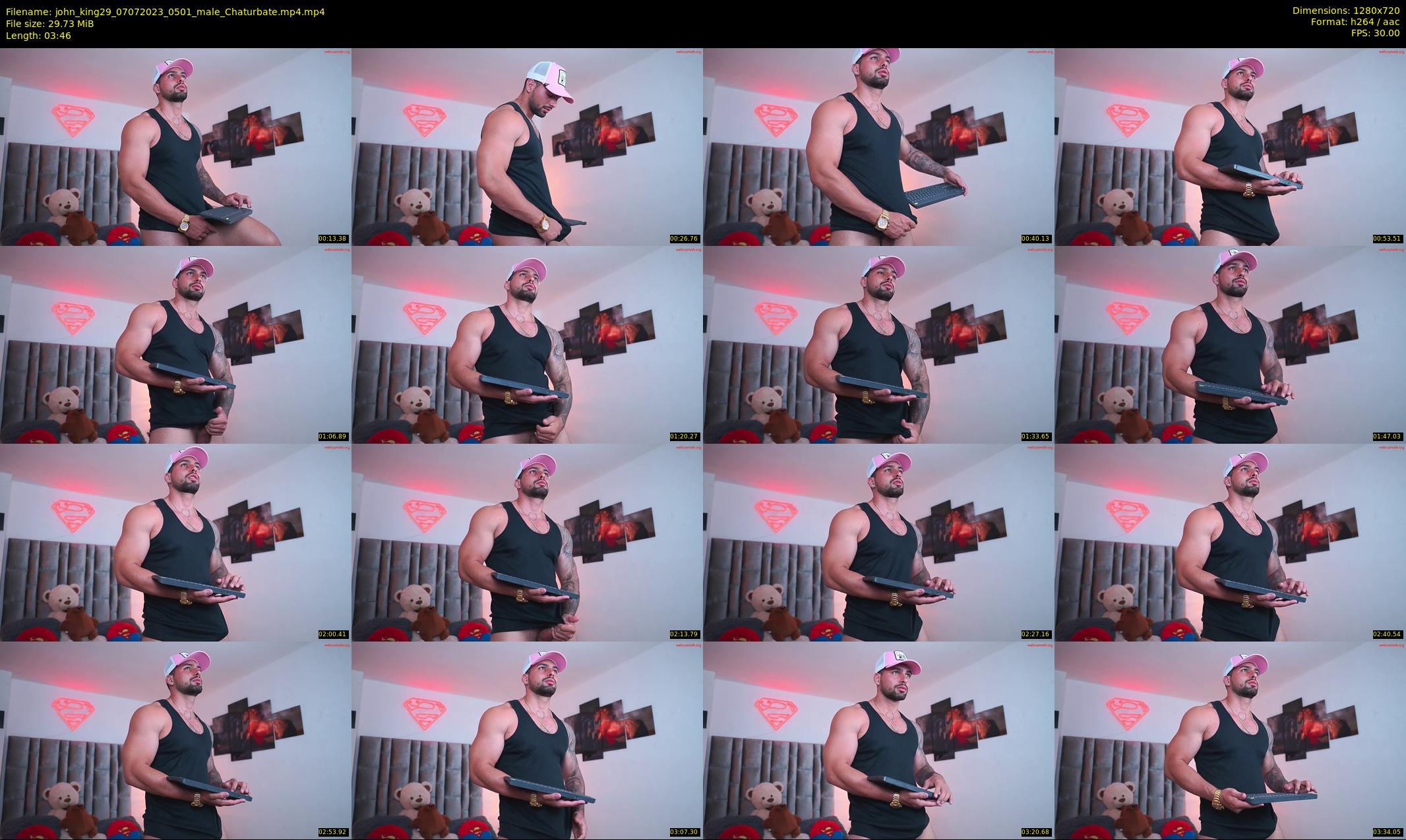 john_king29 — 4 minute Chaturbate male cam show recording, 720p, Jul 7, 2023
