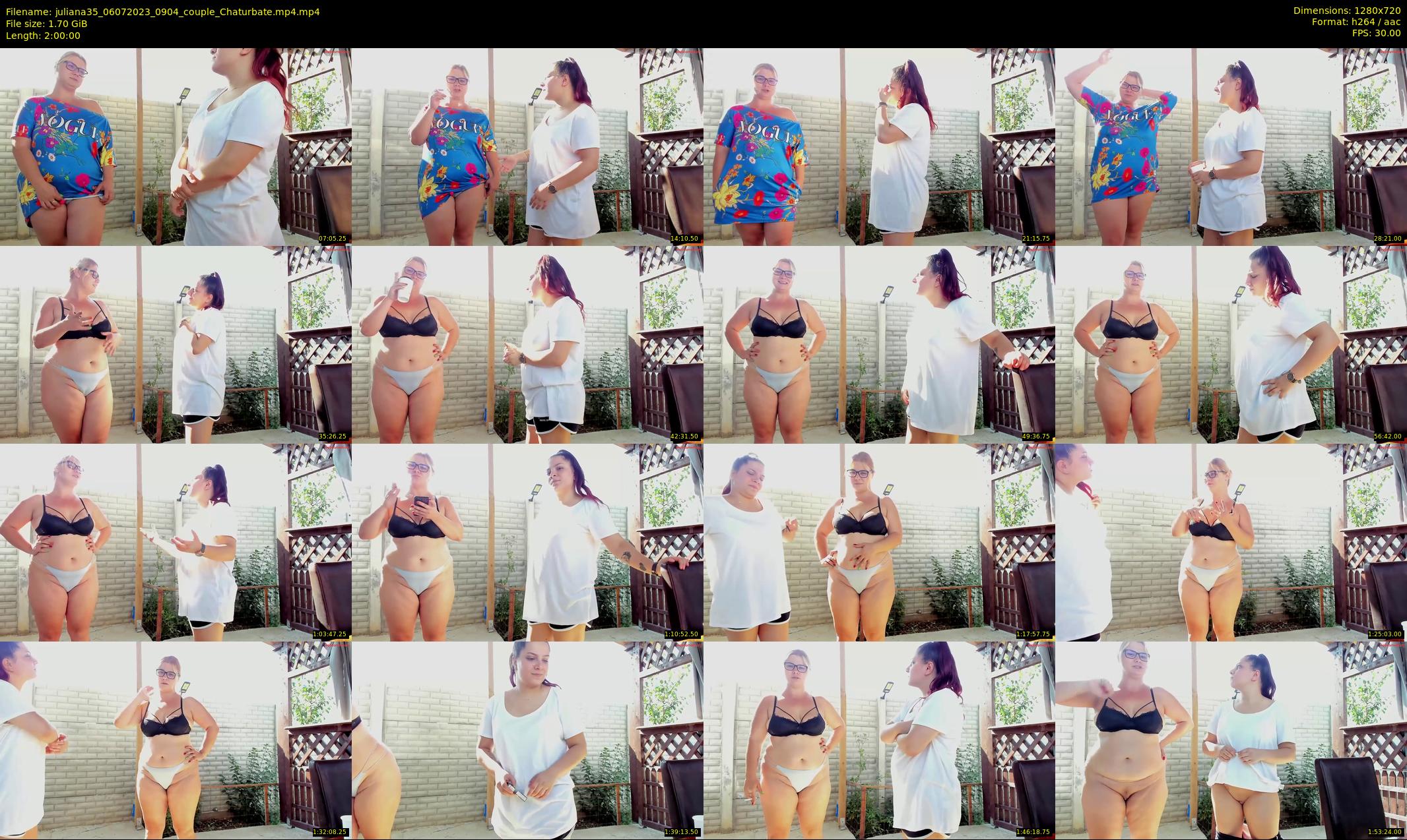 juliana35 — 120 minute Chaturbate couple cam show recording, 720p, Jul 6, 2023