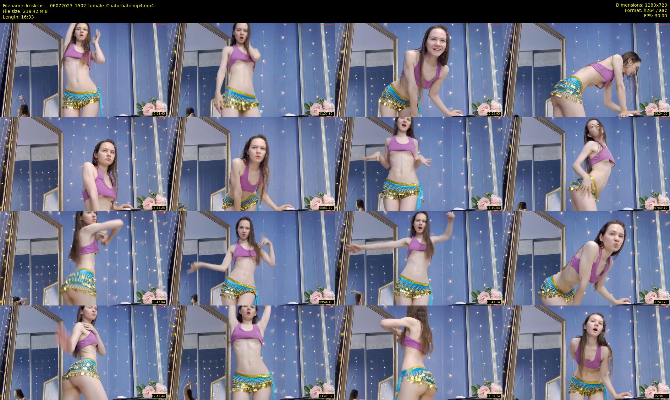 kriskras__ — 17 minute Chaturbate female cam show recording, 720p, Jul 6, 2023