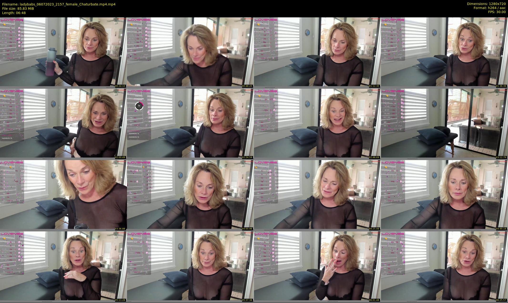 ladybabs — 7 minute Chaturbate female cam show recording, 720p, Jul 6, 2023