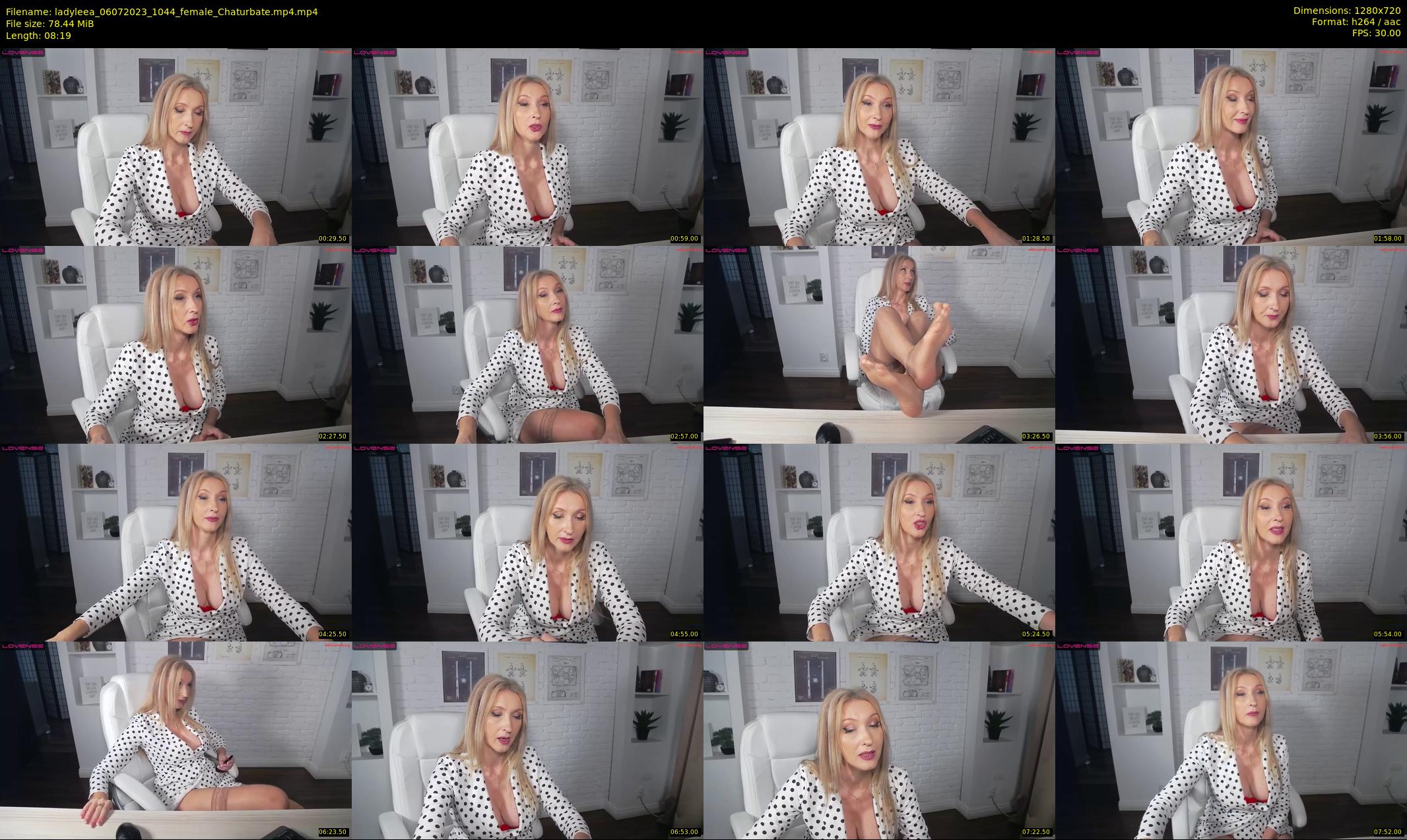ladyleea — 9 minute Chaturbate female cam show recording, 720p, Jul 6, 2023