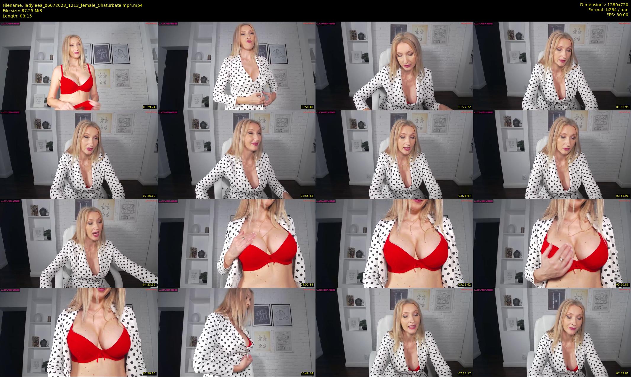ladyleea — 9 minute Chaturbate female cam show recording, 720p, Jul 6, 2023