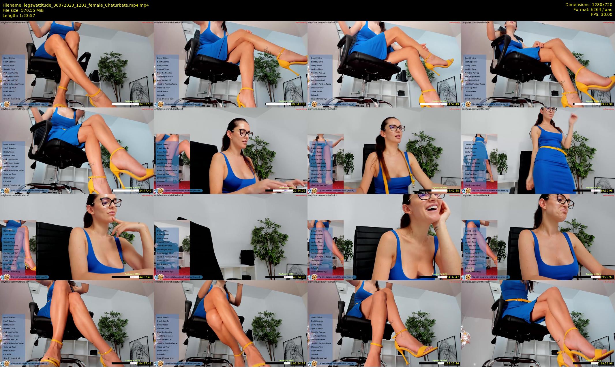 legswattitude — 84 minute Chaturbate female cam show recording, 720p, Jul 6, 2023
