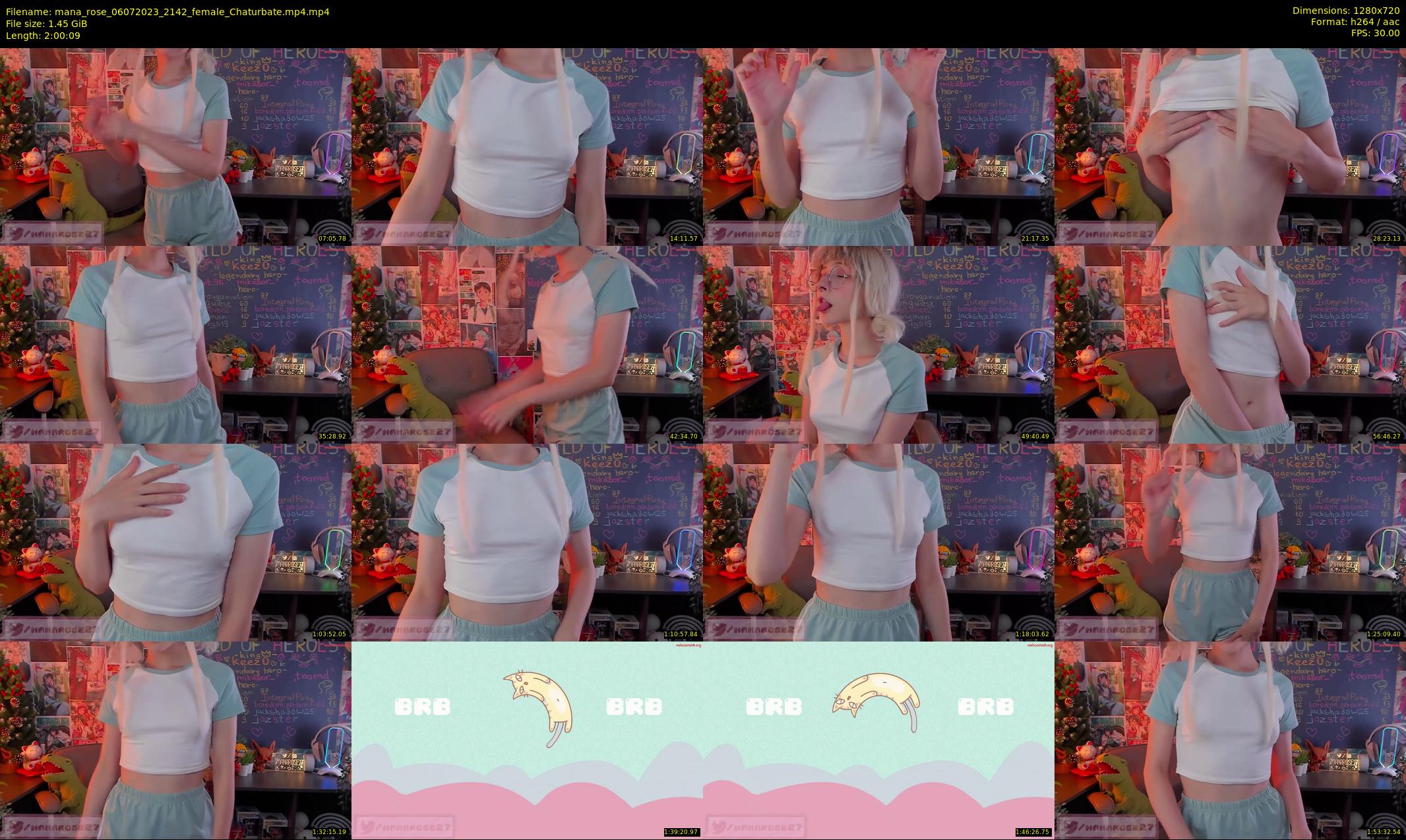 mana_rose — 121 minute Chaturbate female cam show recording, 720p, Jul 6, 2023