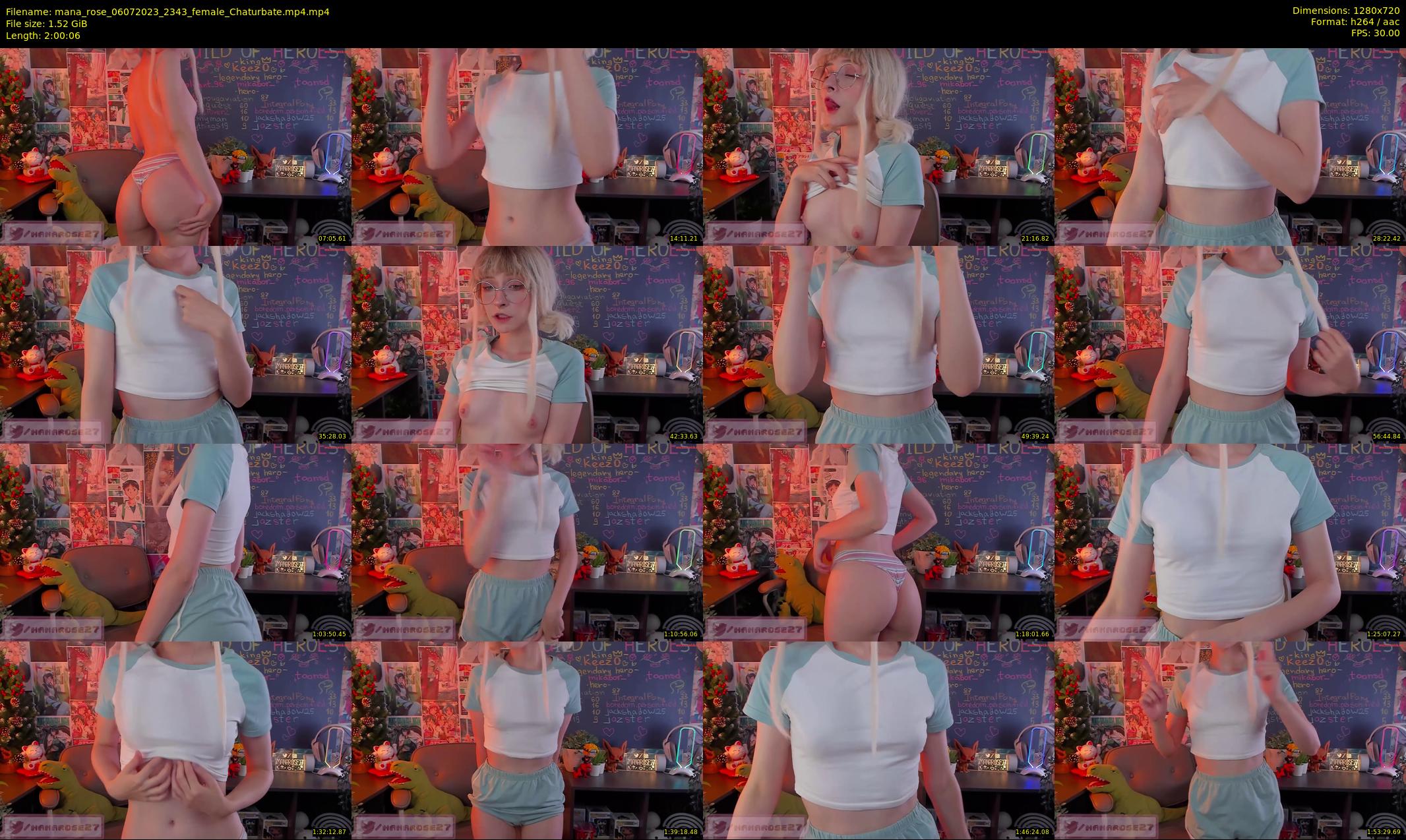 mana_rose — 121 minute Chaturbate female cam show recording, 720p, Jul 6, 2023