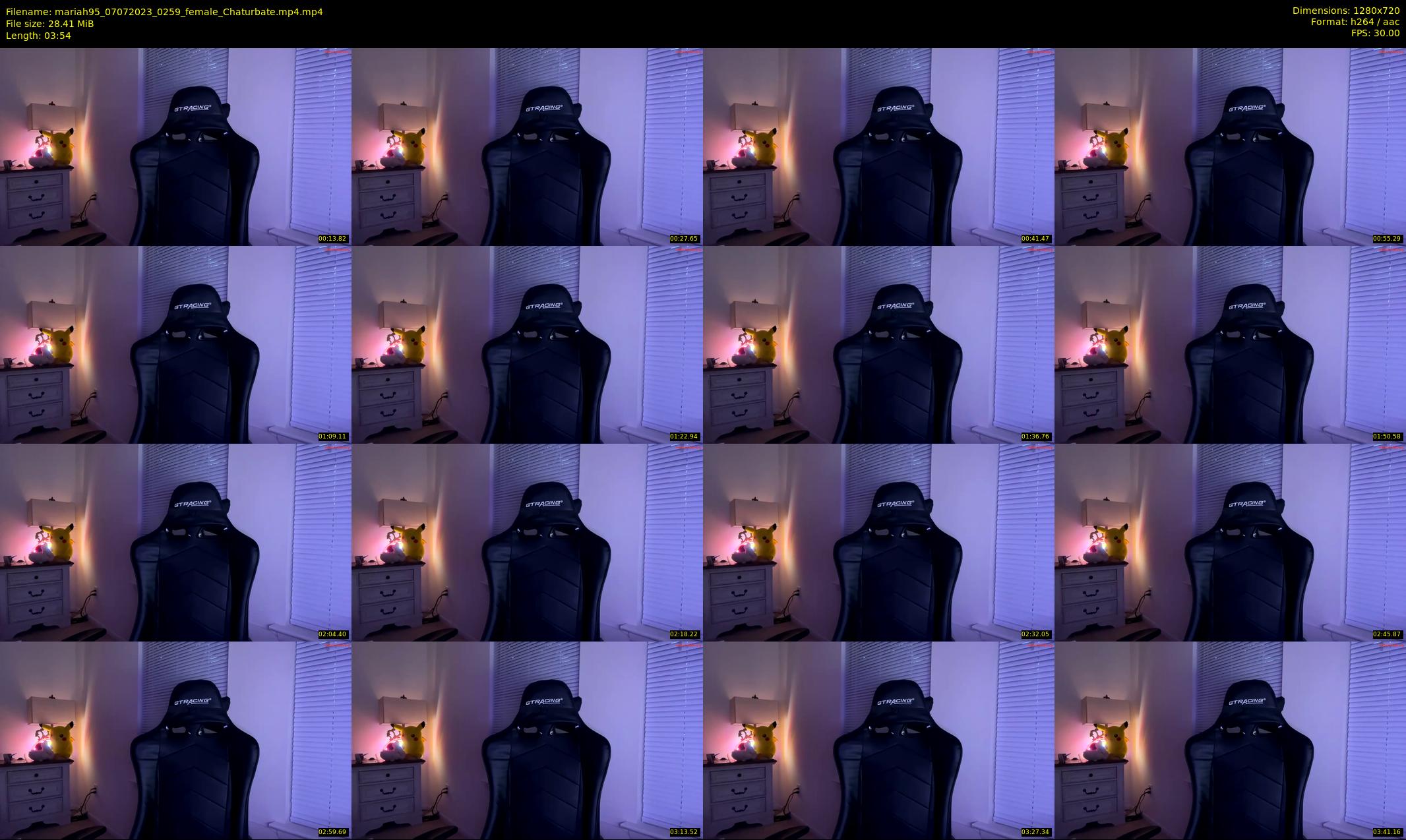 mariah95 — 4 minute Chaturbate female cam show recording, 720p, Jul 7, 2023