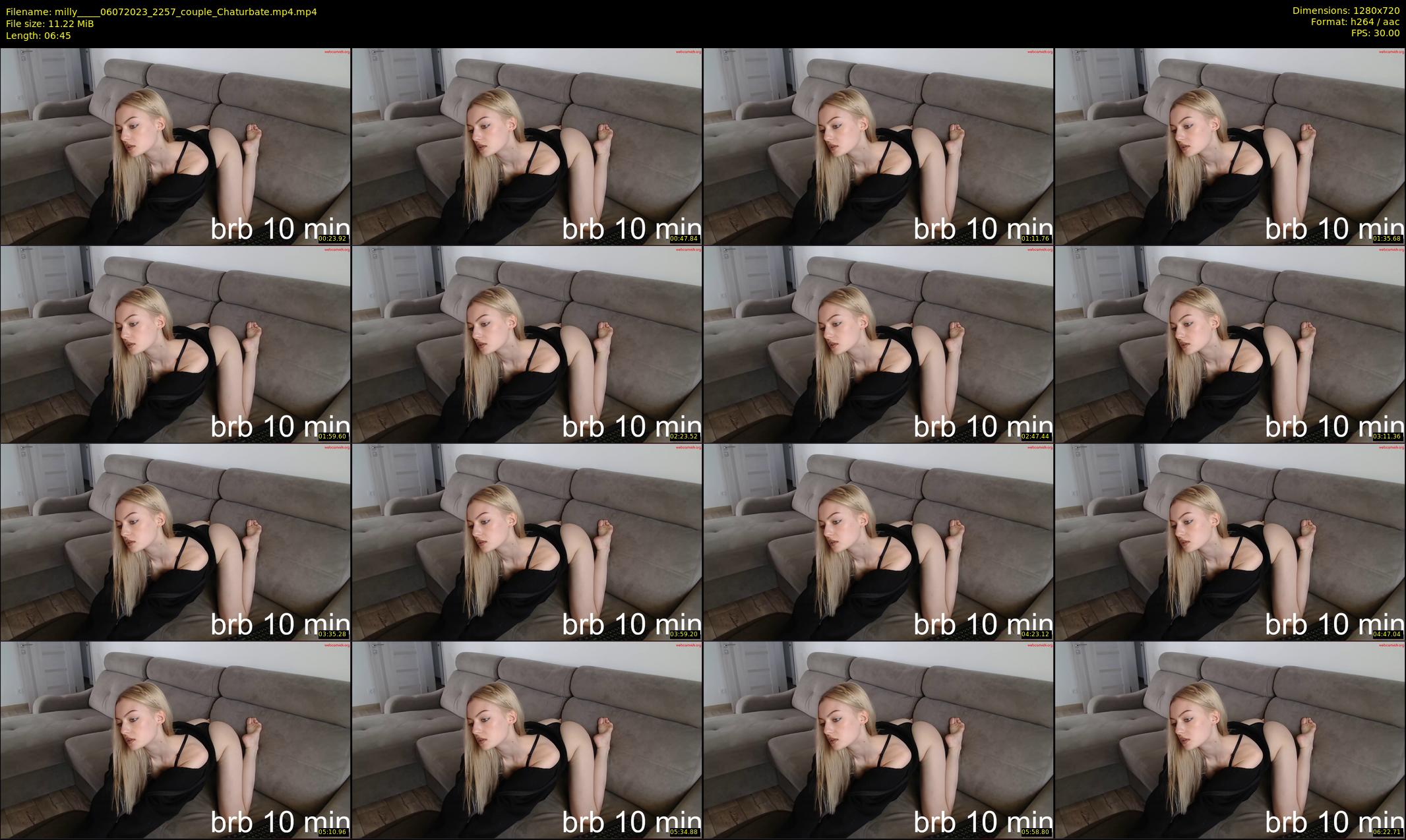 milly____ — 7 minute Chaturbate couple cam show recording, 720p, Jul 6, 2023