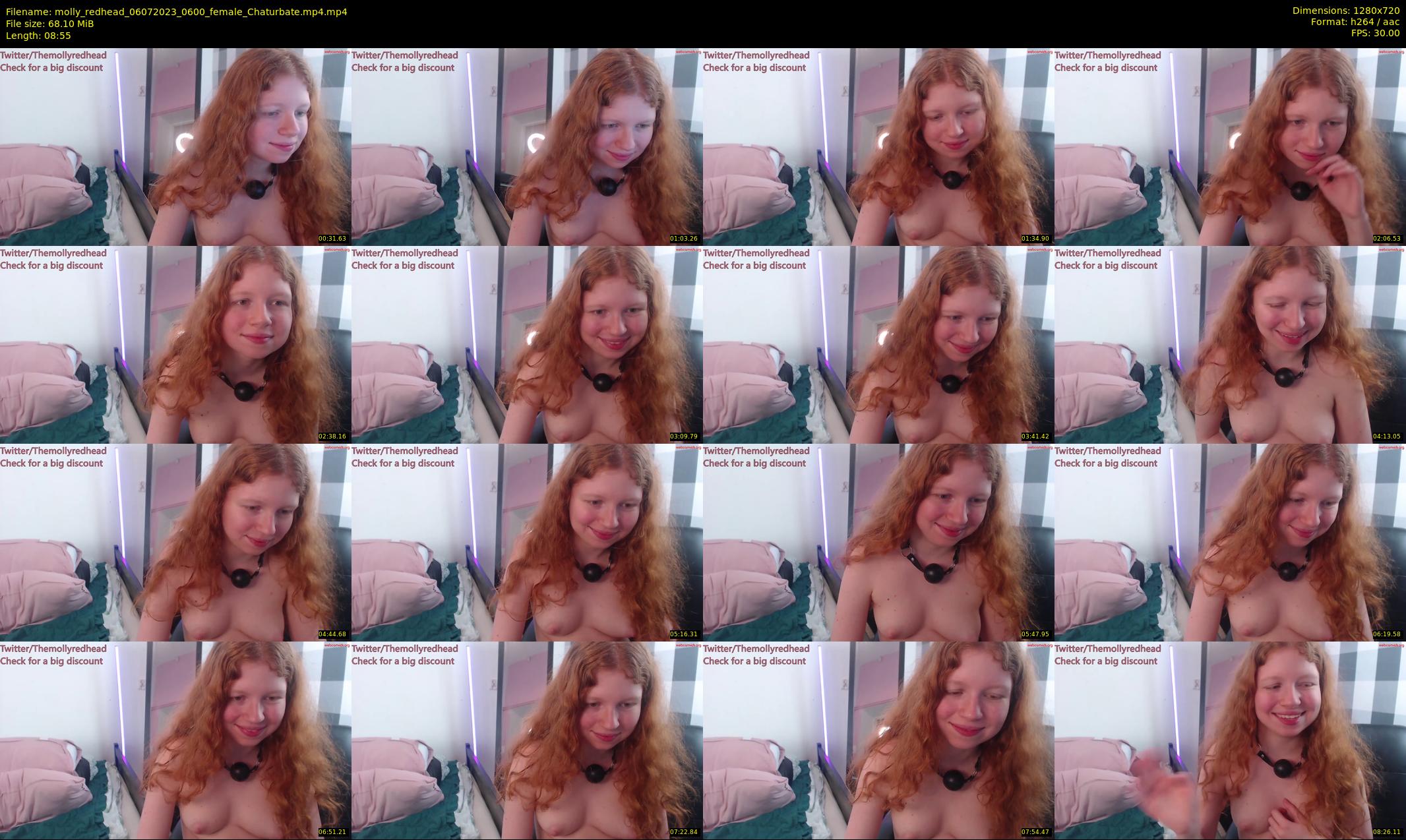 molly_redhead — 9 minute Chaturbate female cam show recording, 720p, Jul 6, 2023