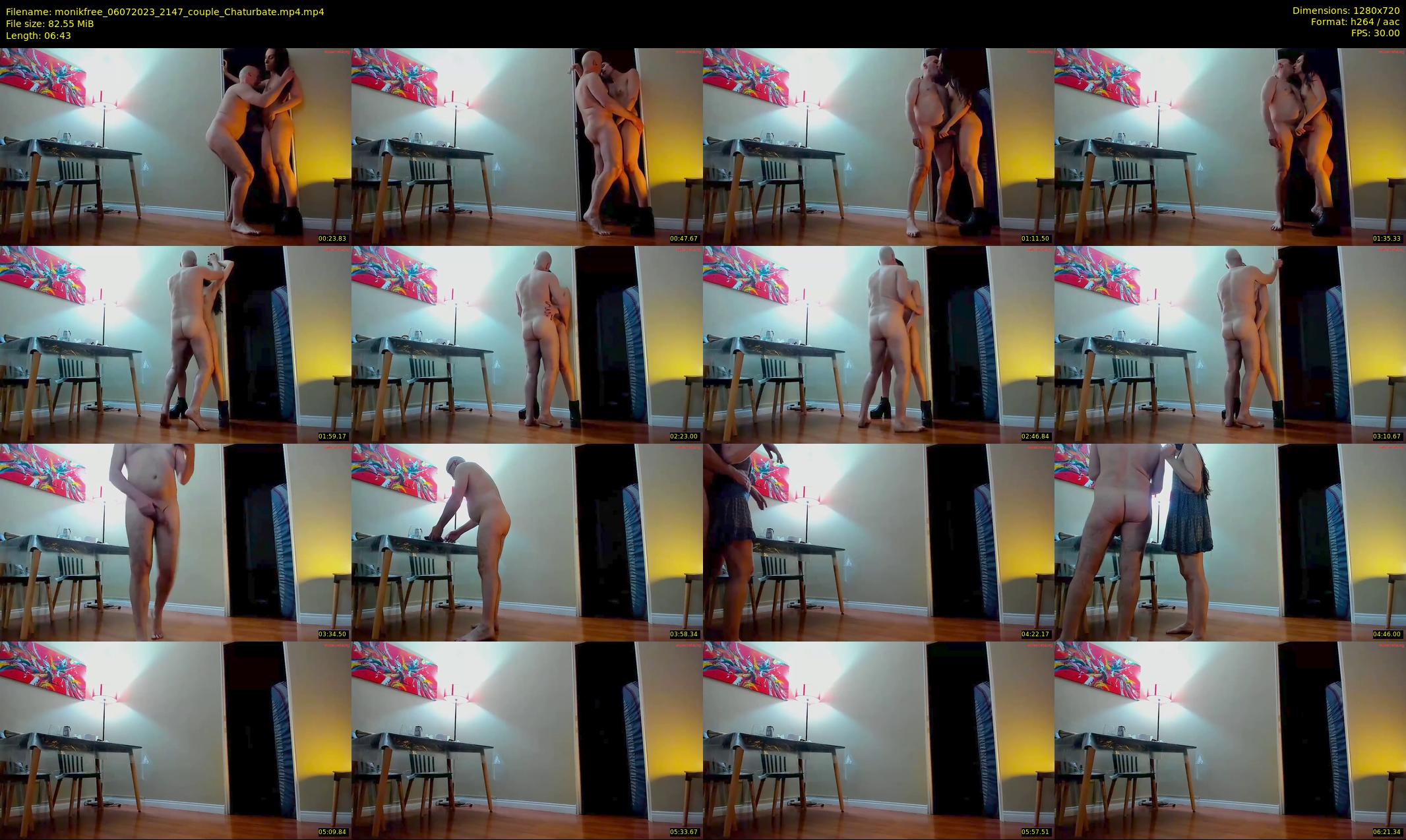 monikfree — 7 minute Chaturbate couple cam show recording, 720p, Jul 6, 2023