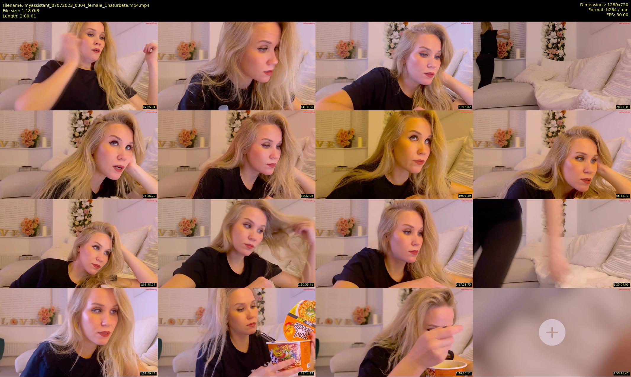 myassistant — 121 minute Chaturbate female cam show recording, 720p, Jul 7, 2023