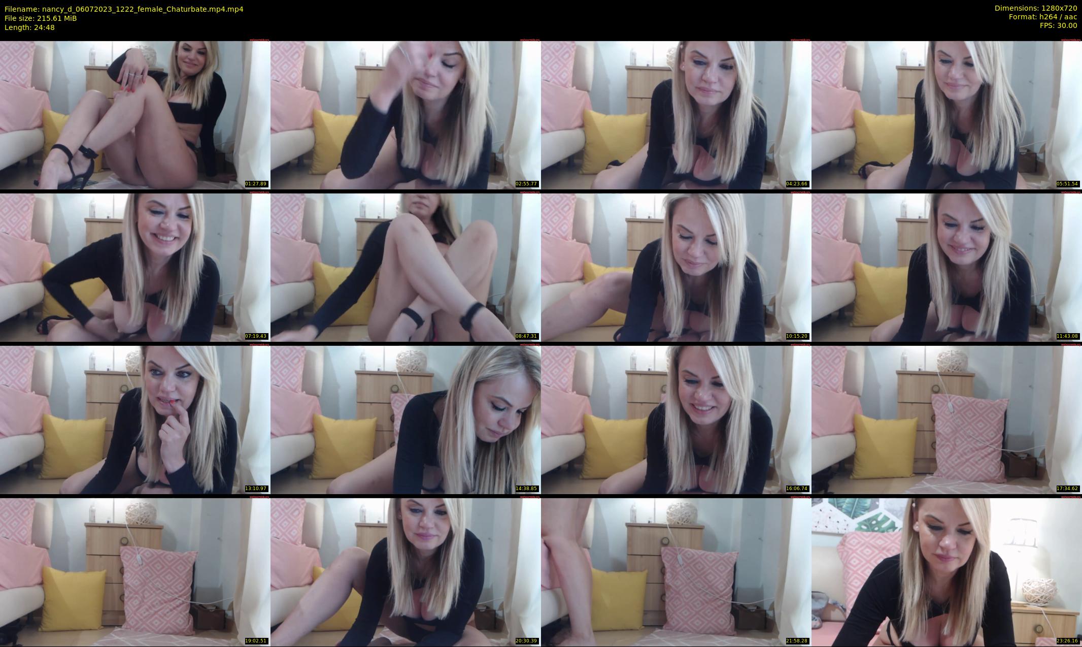 nancy_d — 25 minute Chaturbate female cam show recording, 720p, Jul 6, 2023