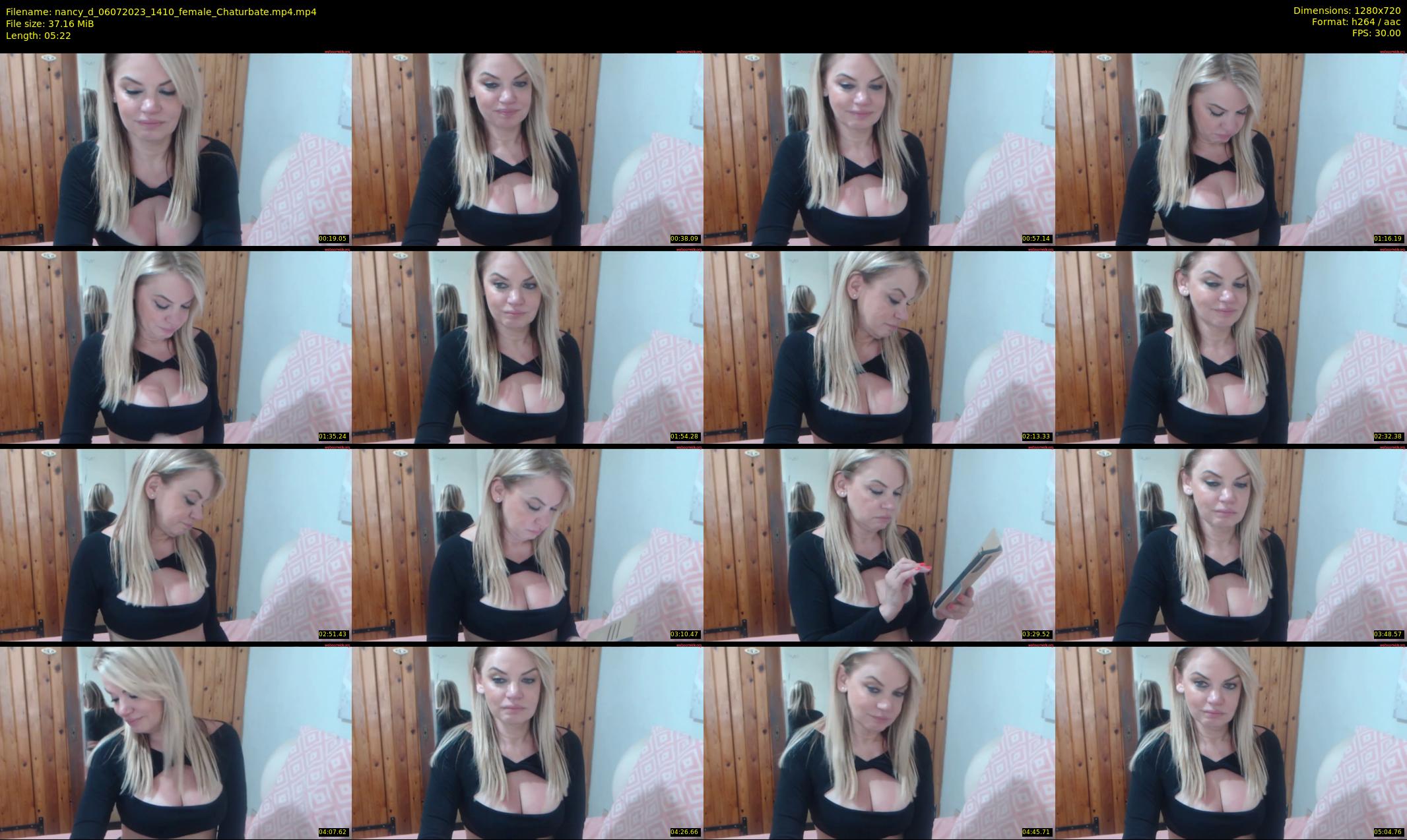 nancy_d — 6 minute Chaturbate female cam show recording, 720p, Jul 6, 2023