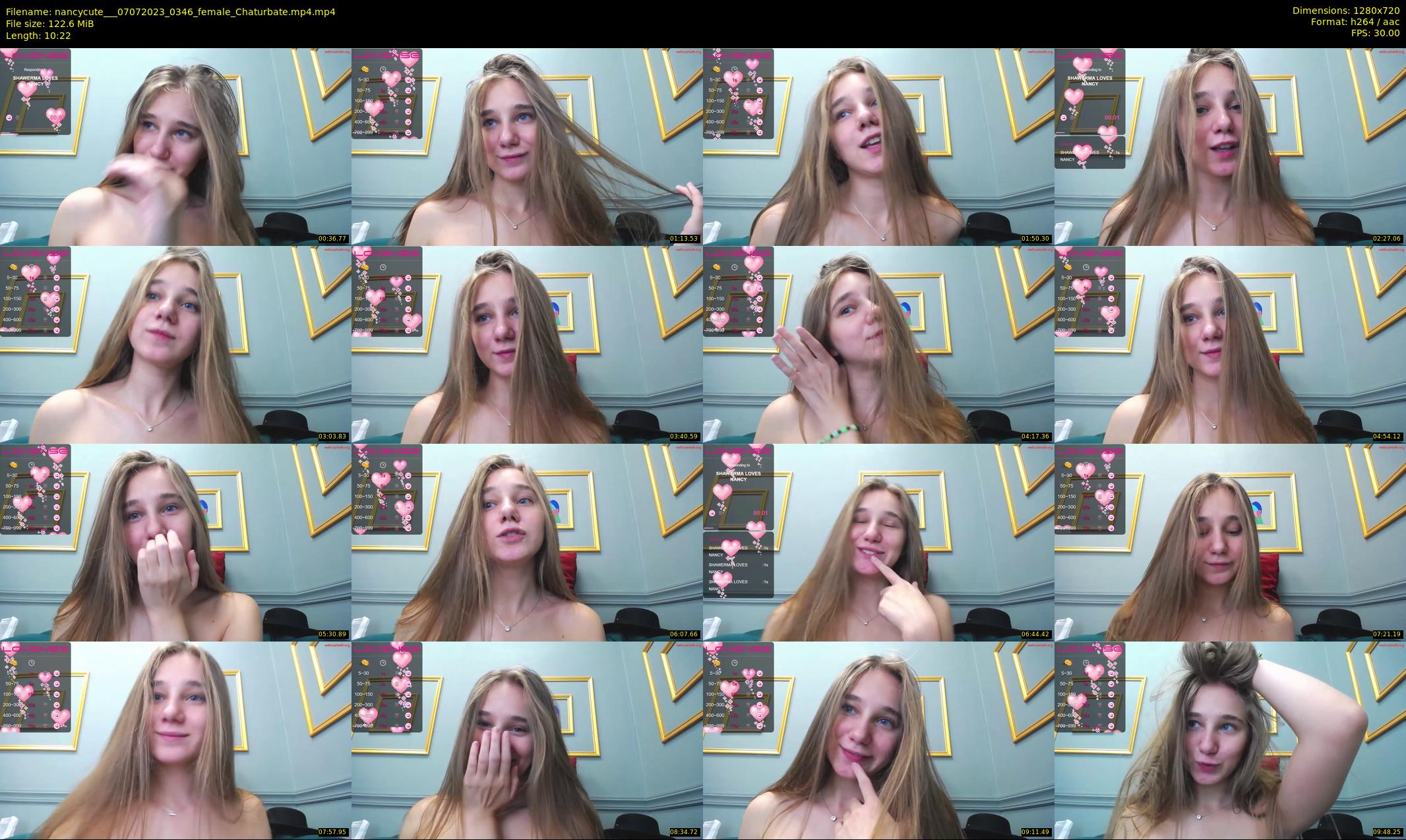 nancycute__ — 11 minute Chaturbate female cam show recording, 720p, Jul 7, 2023