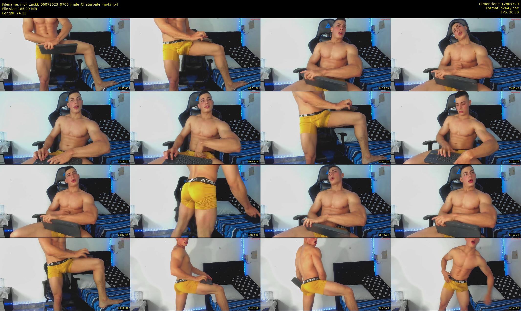 nick_zackk — 25 minute Chaturbate male cam show recording, 720p, Jul 6, 2023