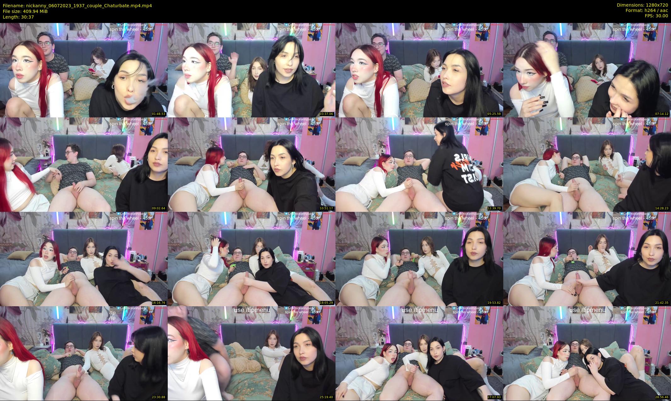 nickanny — 31 minute Chaturbate couple cam show recording, 720p, Jul 6, 2023