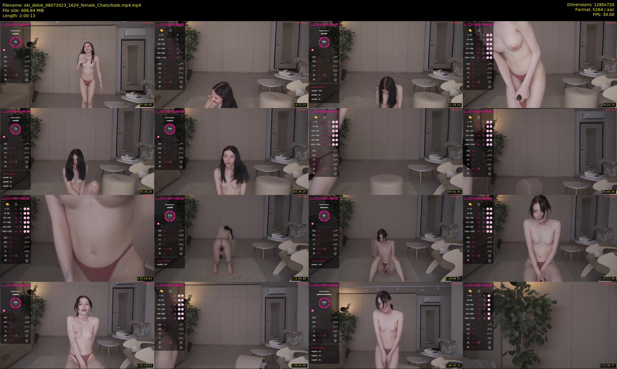 oki_dokie — 121 minute Chaturbate female cam show recording, 720p, Jul 6, 2023