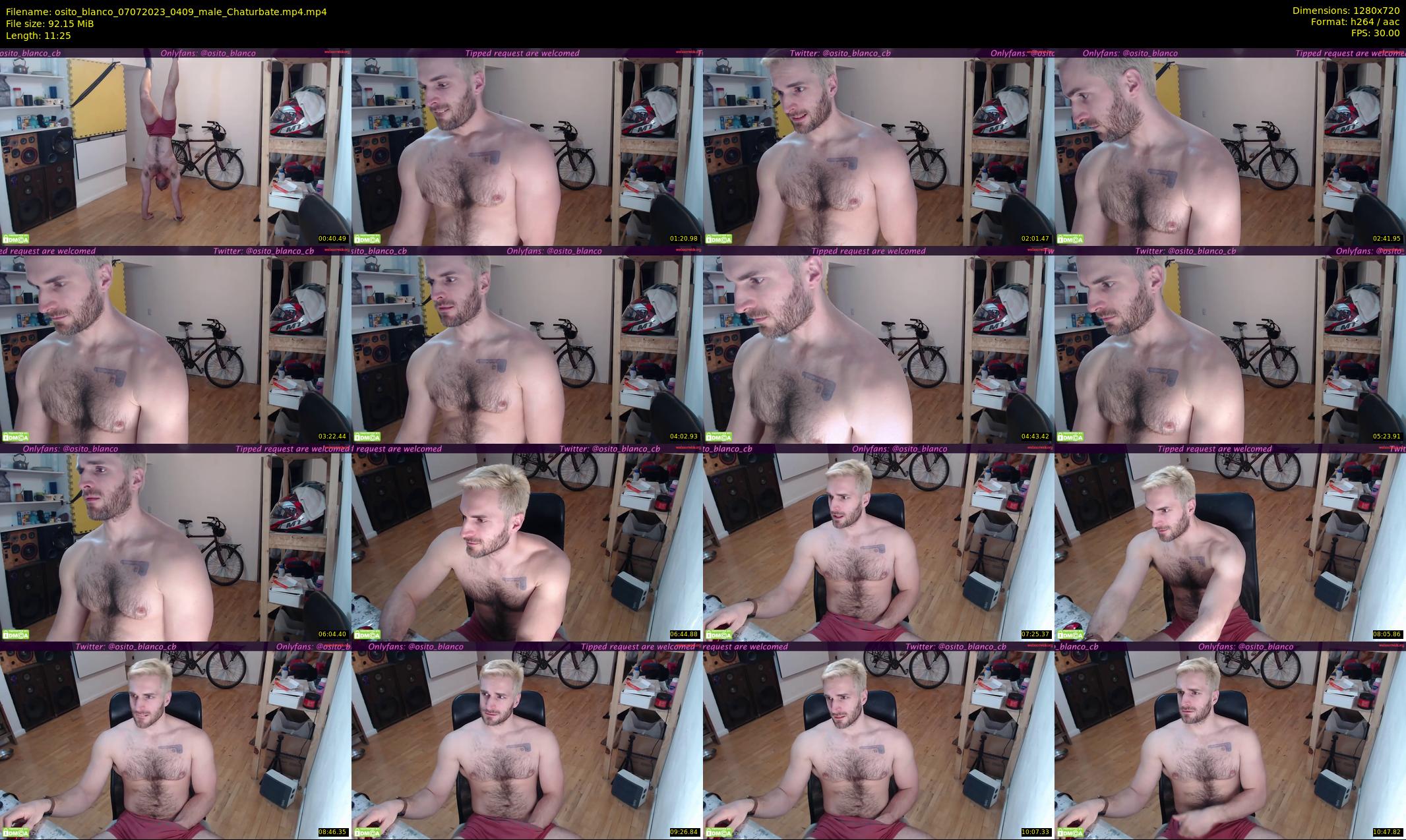 osito_blanco — 12 minute Chaturbate male cam show recording, 720p, Jul 7, 2023