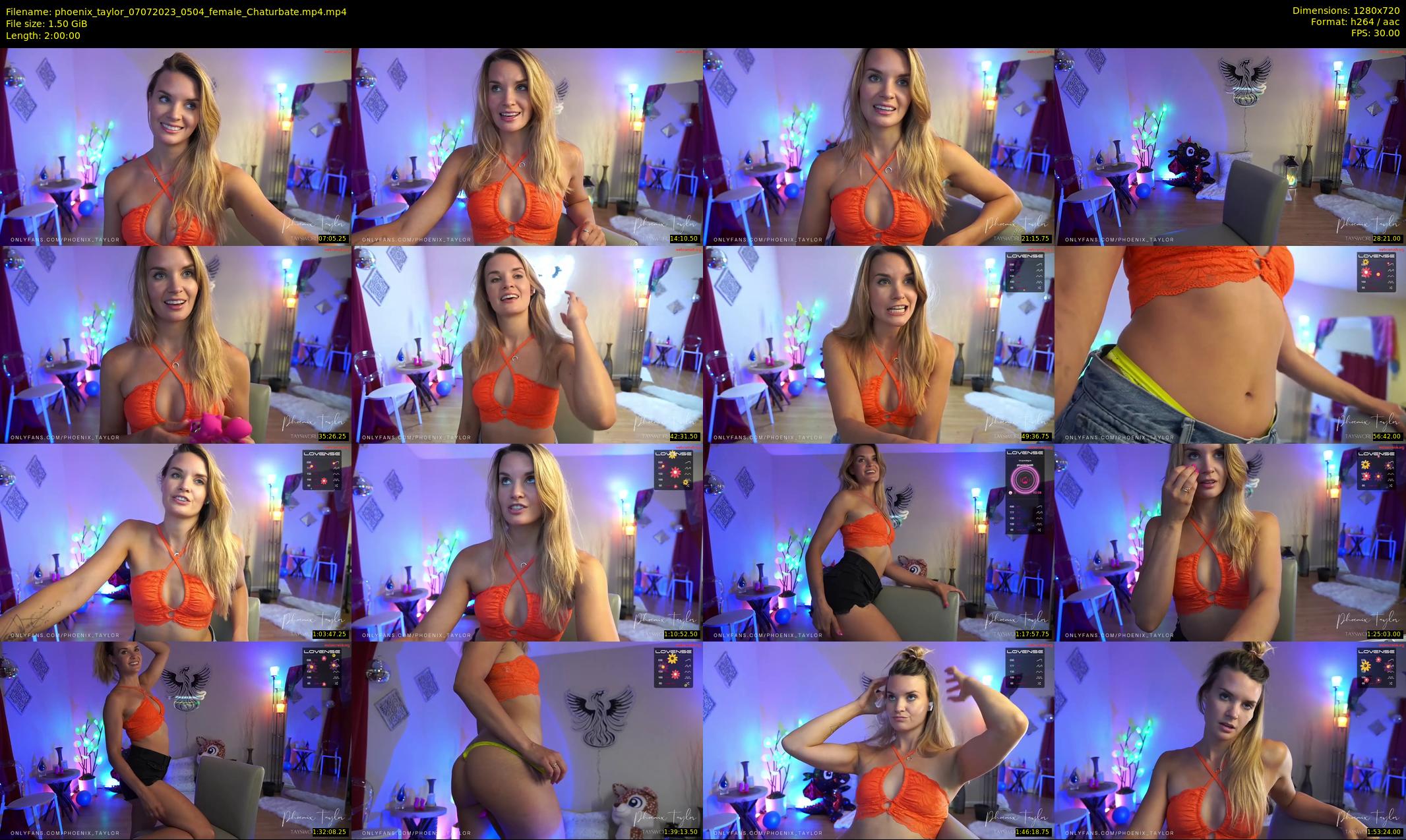 phoenix_taylor — 120 minute Chaturbate female cam show recording, 720p, Jul 7, 2023