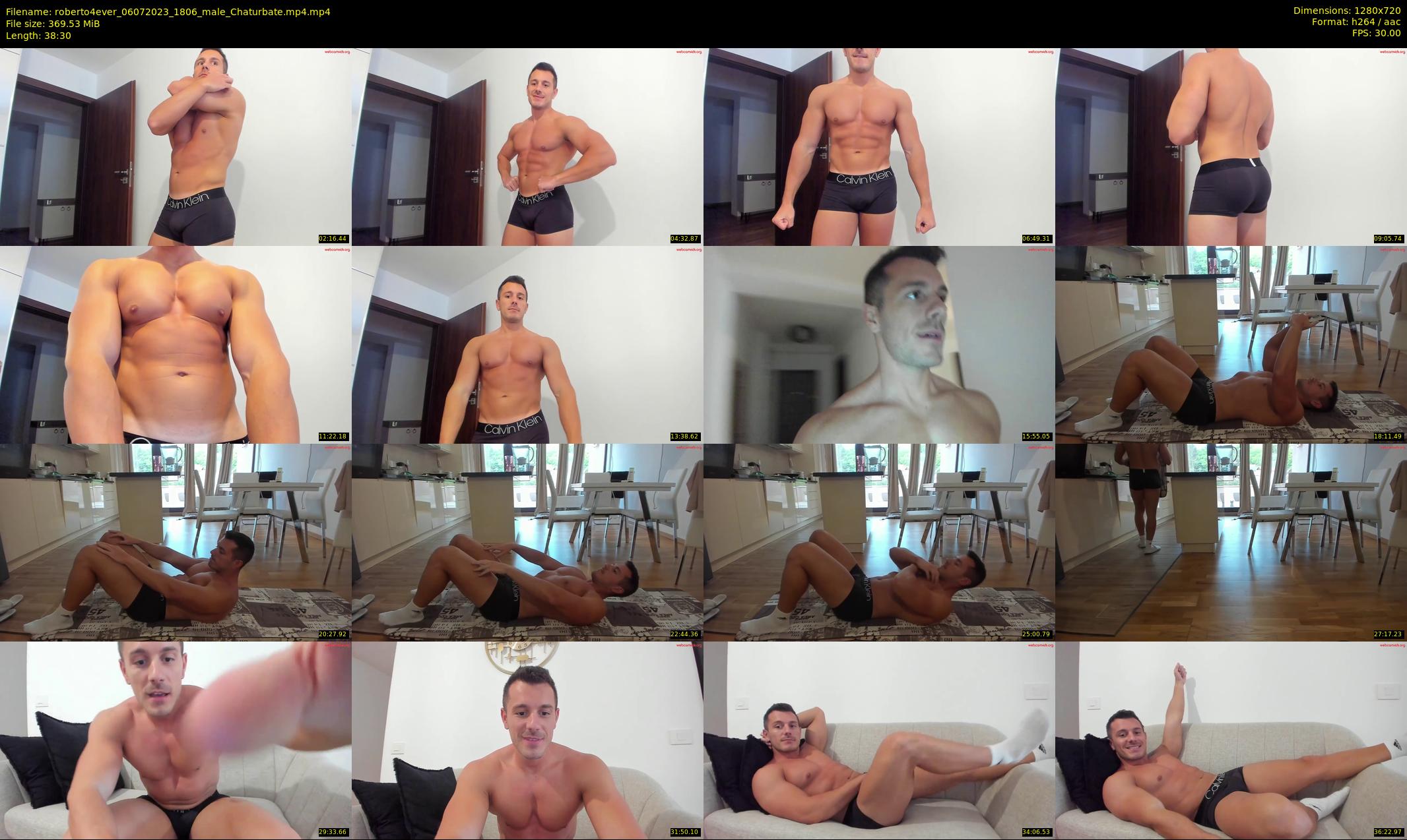 roberto4ever — 39 minute Chaturbate male cam show recording, 720p, Jul 6, 2023