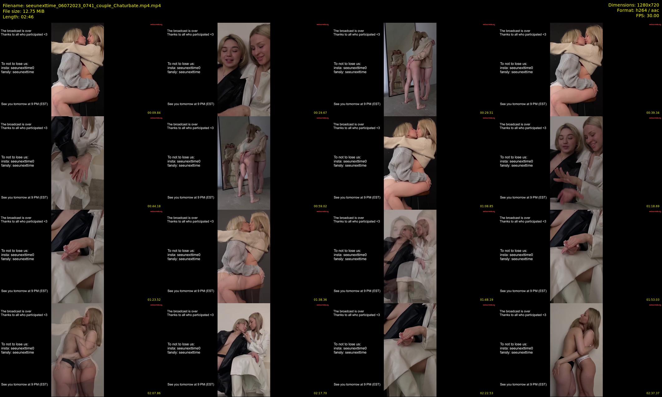 seeunexttime — 3 minute Chaturbate couple cam show recording, 720p, Jul 6, 2023